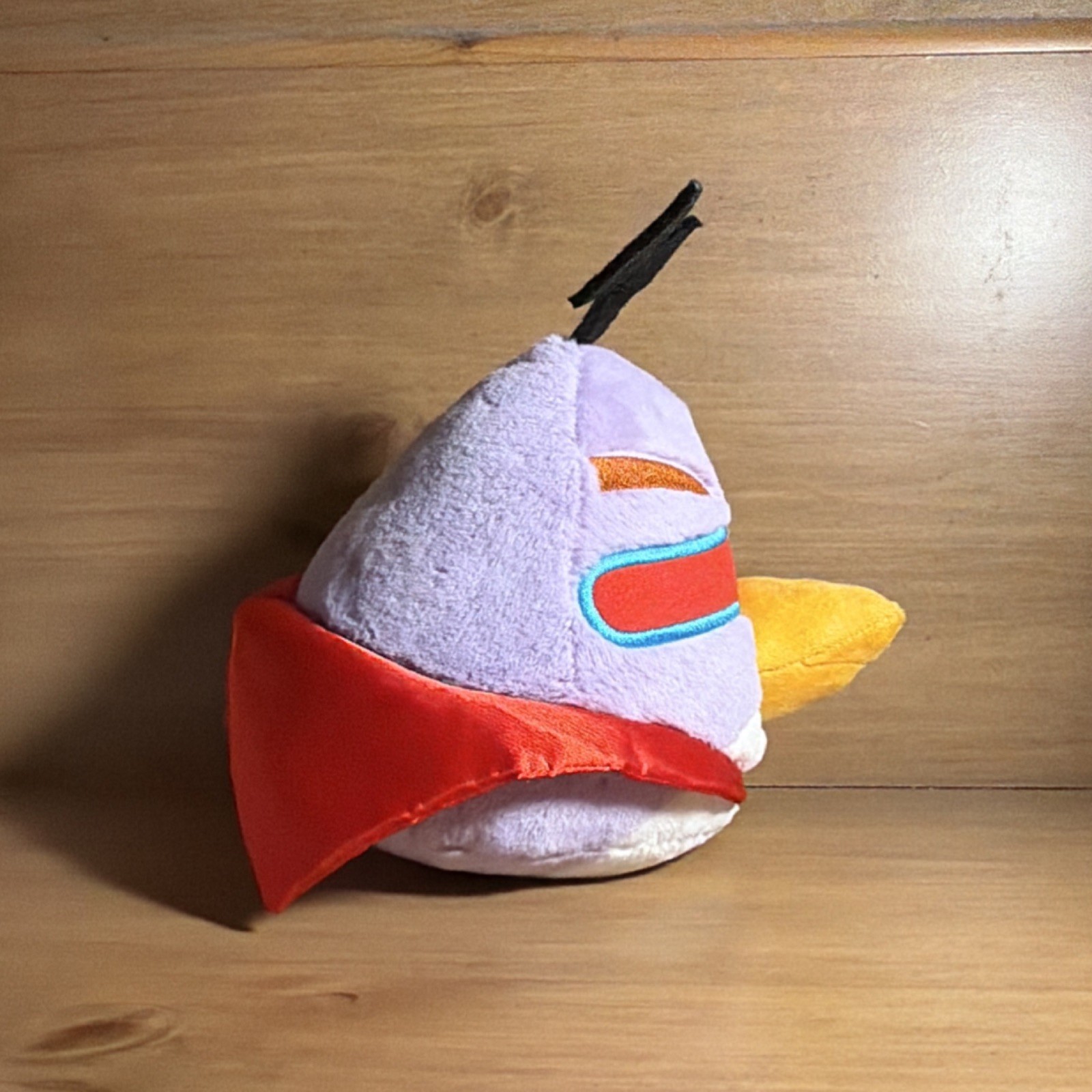 Angry Birds Space Chuck Bird Plush Toy Purple Bird Red Cape Rovio 2012 MPN 90097