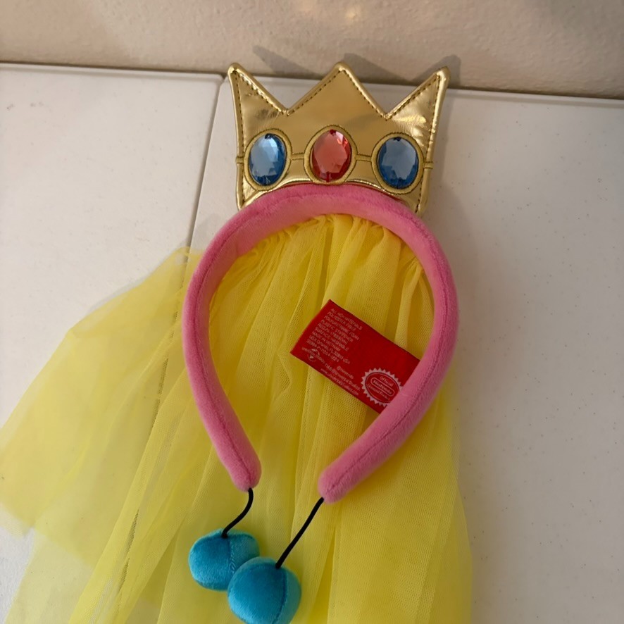 Super Nintendo World Princess Peach Headband Adult Crown Universal Studios
