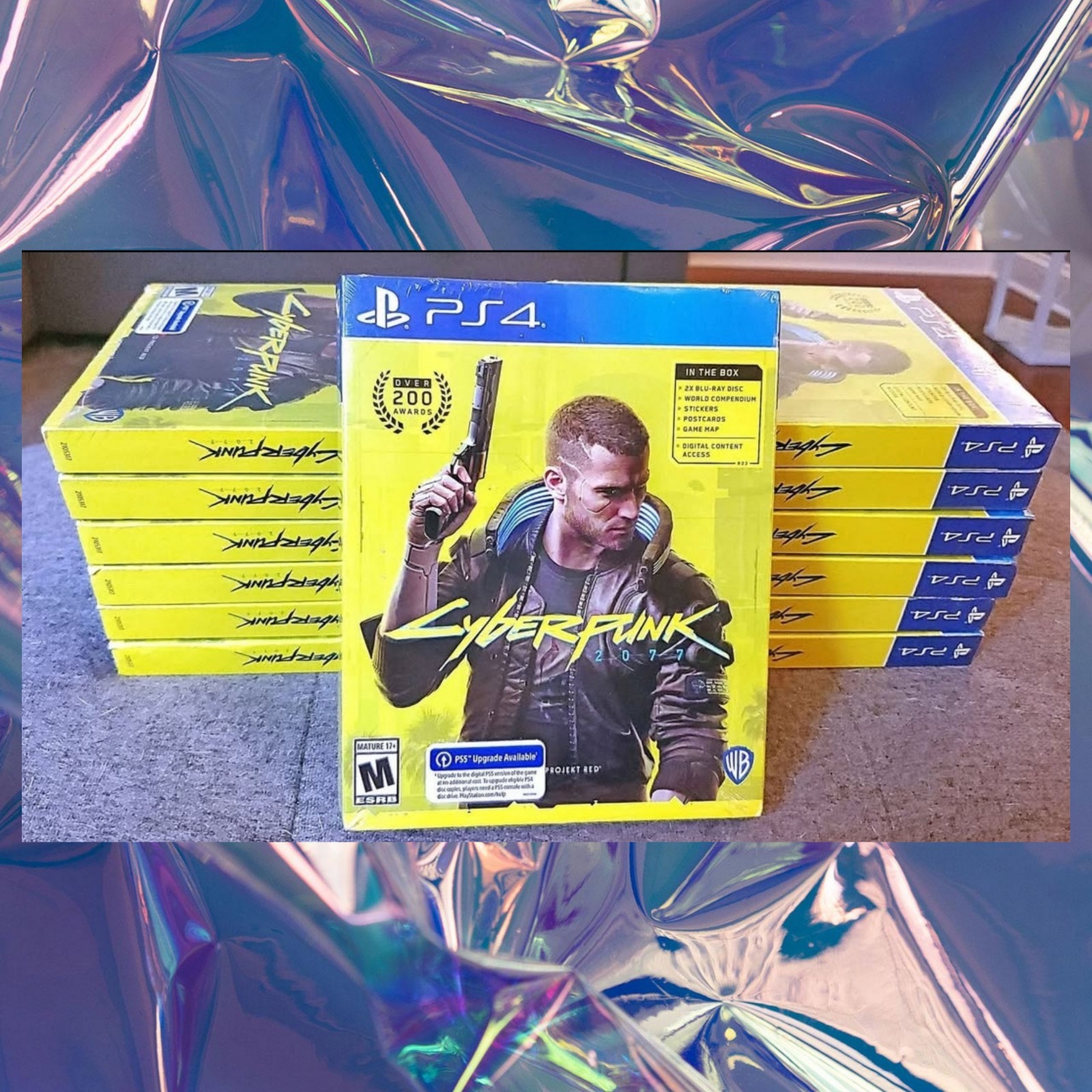 🔥🦾🔥 Cyberpunk 2077 PS4 Sony PlayStation 4 + PS5 Upgrade 🆕 BRAND NEW ✅ SEALED