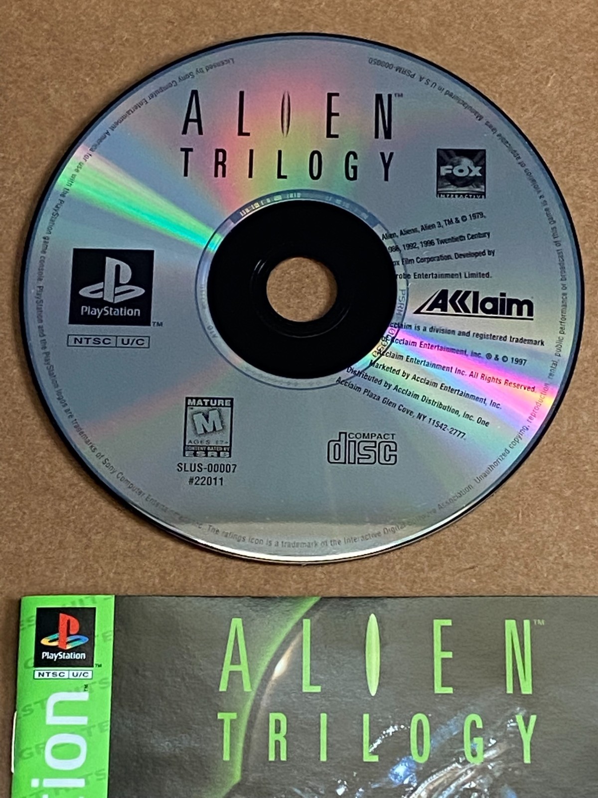 Playstation 1 Greatest Hits Alien Trilogy Game (1996) In Excellent Condition