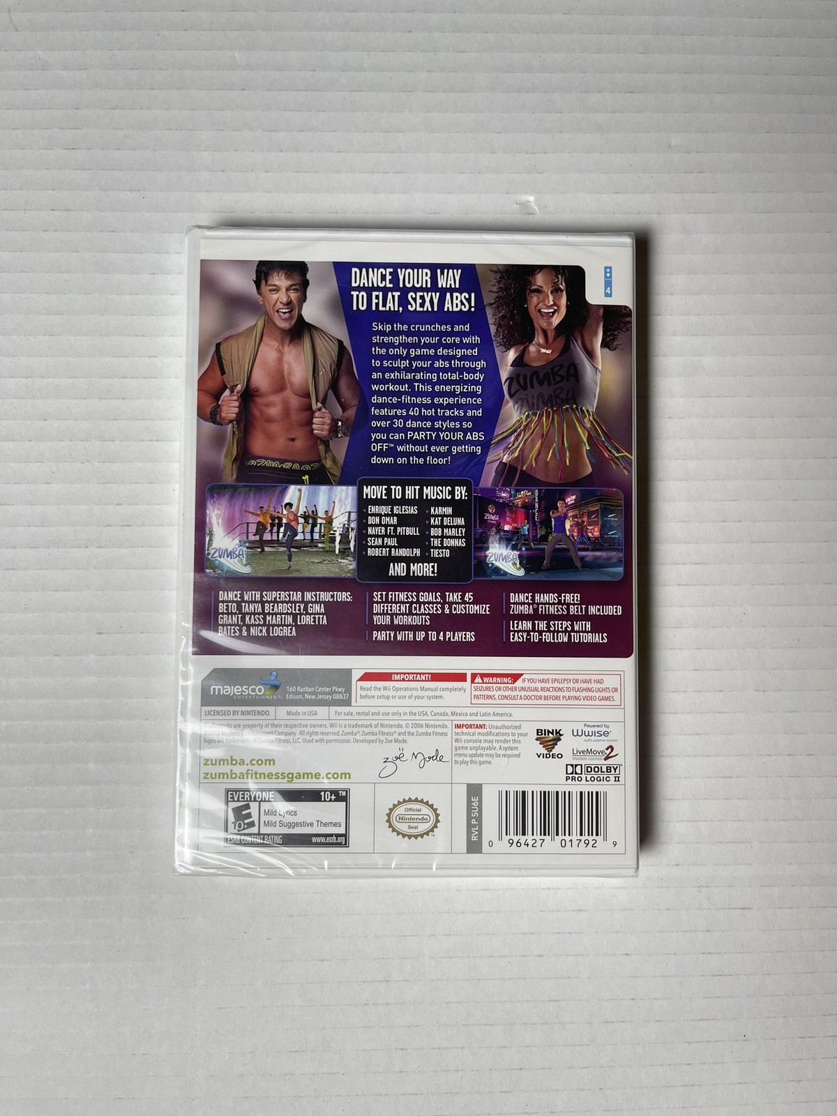 Zumba Fitness Core Nintendo Wii Brand New Factory Sealed Majesco