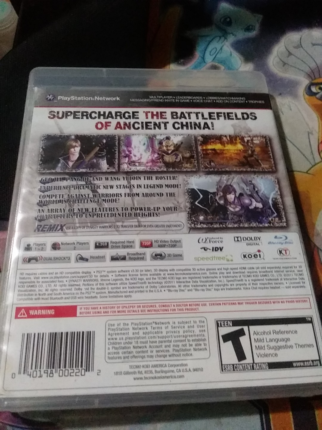 Dynasty Warriors 7: Xtreme Legends (Sony PlayStation 3, 2011)