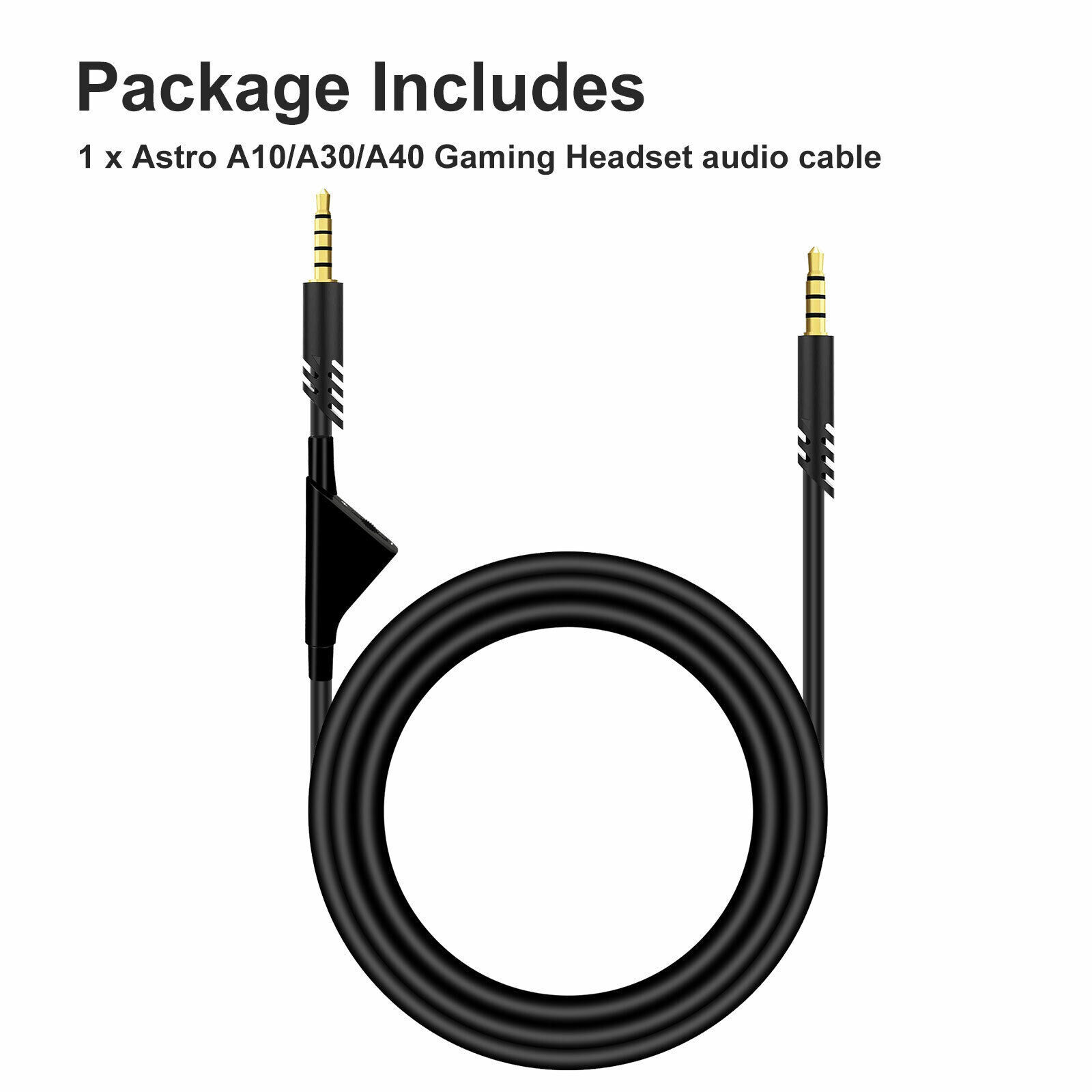 Gaming Headset Audio Cable Aux Chat 3.5MM Jack Cord For Astro A10 A40 G233 G433