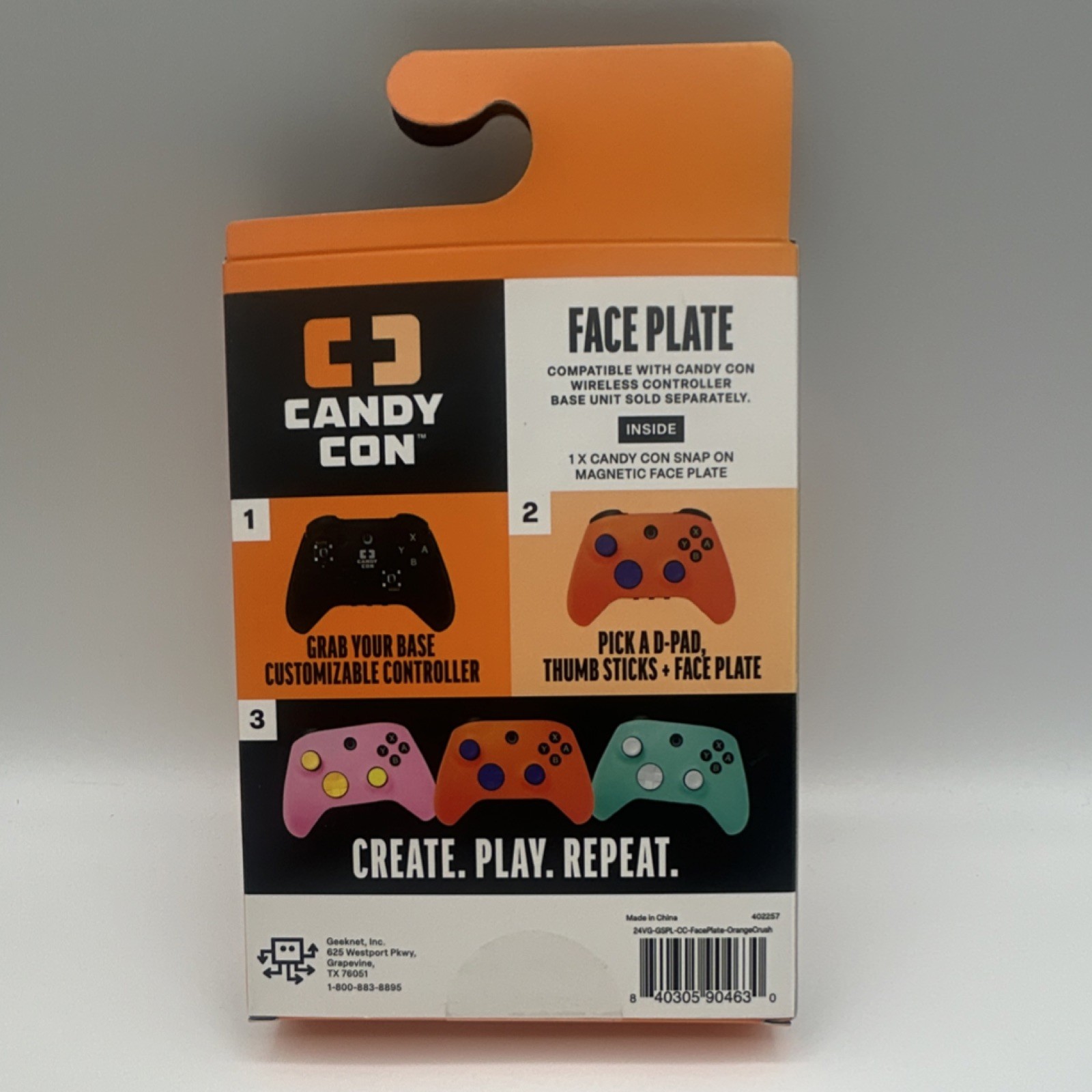 Candy Con Magnetic Faceplate Combo Pack White Purple Blue Red Teal Orange lot 7