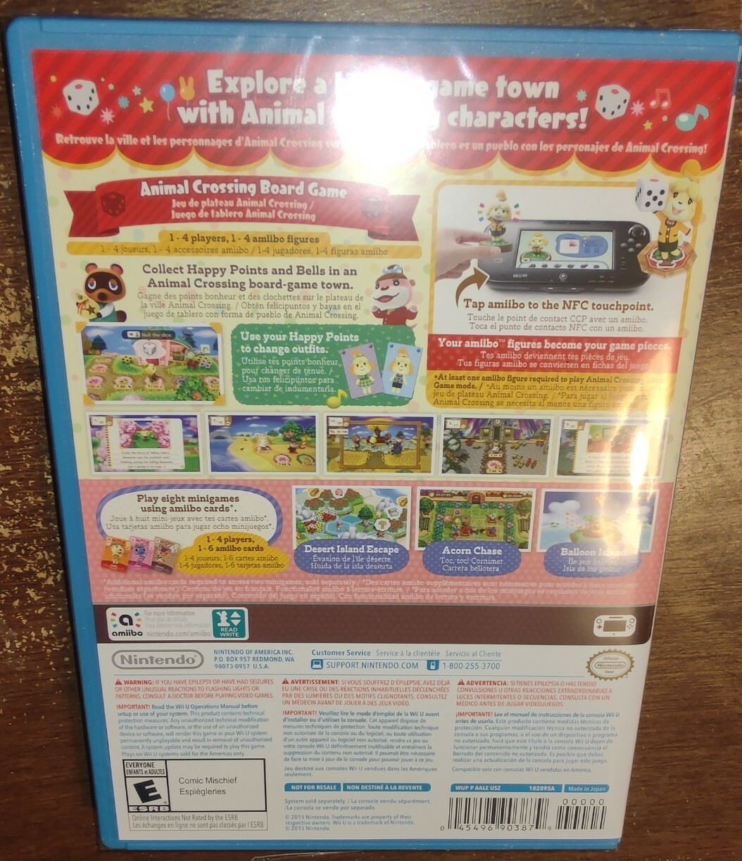 Animal Crossing Amiibo Festival NTSC WiiU Wii U Factory Sealed Game
