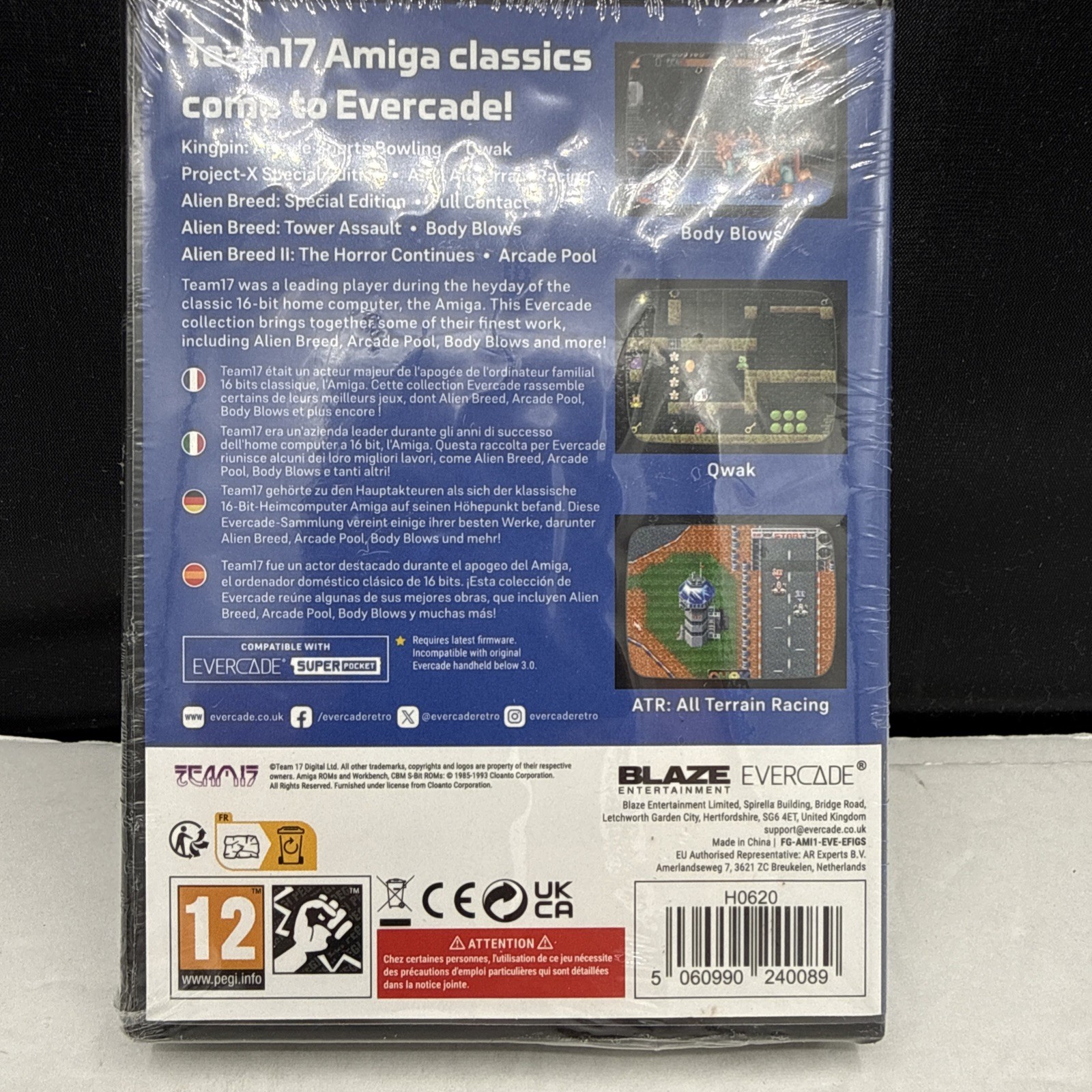 Blaze Evercade Team 17 Collection 1 #03 NEW SEALED US VERSION 10 Amiga Legacy