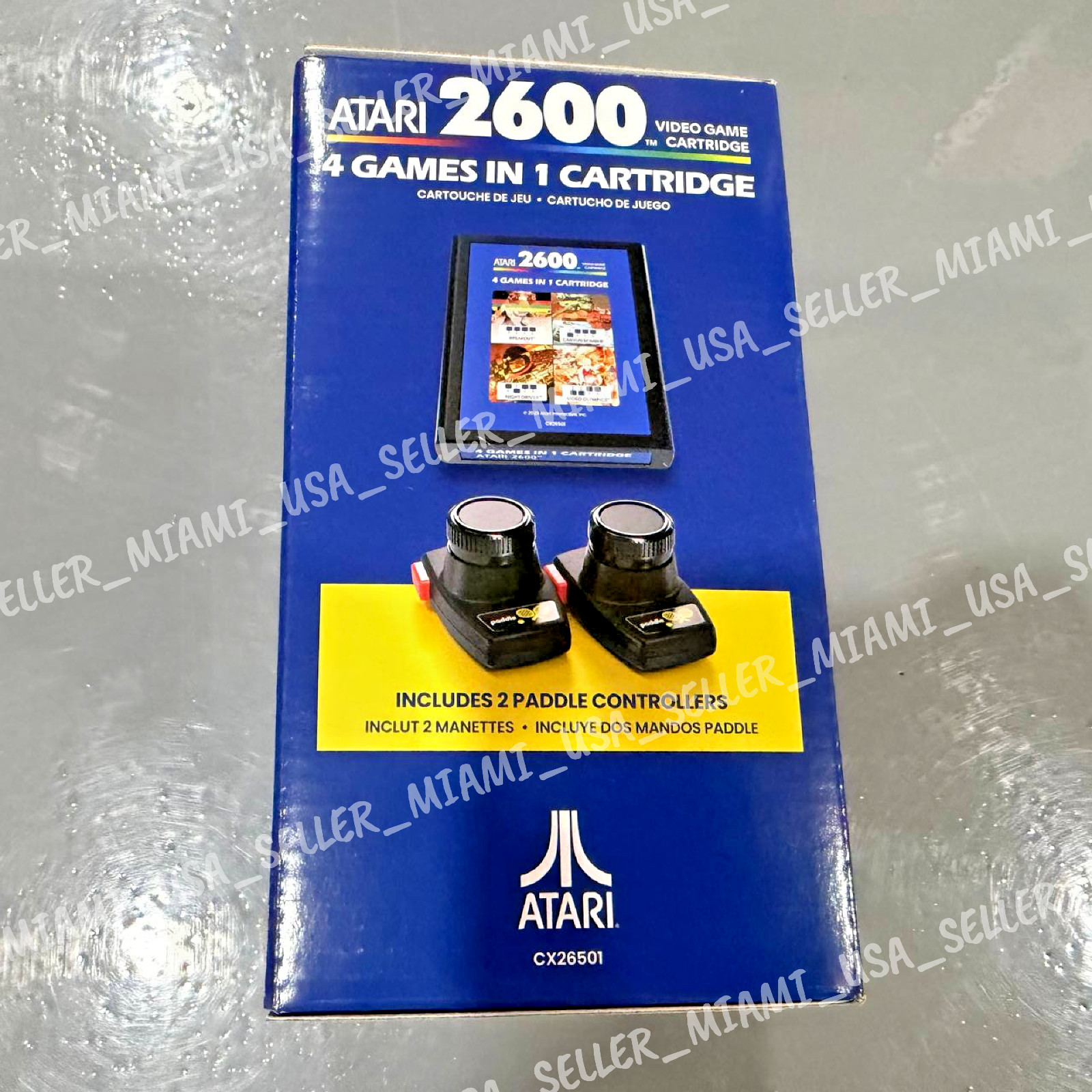 Atari 2600+ Plus 4 Games In 1 Cartridge – 2 Paddle Controllers – Special Bundle