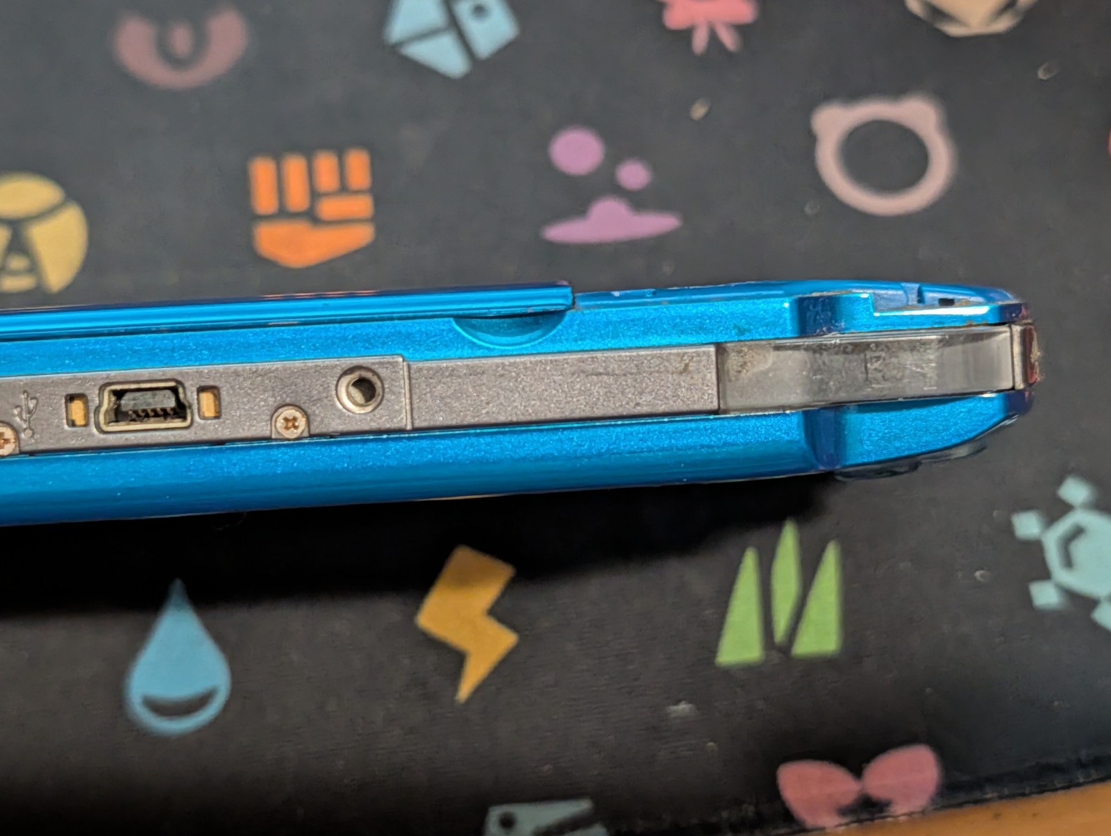 PSP 3000 Console For Parts Repair Broken Carnival Blue Japanese Version Import