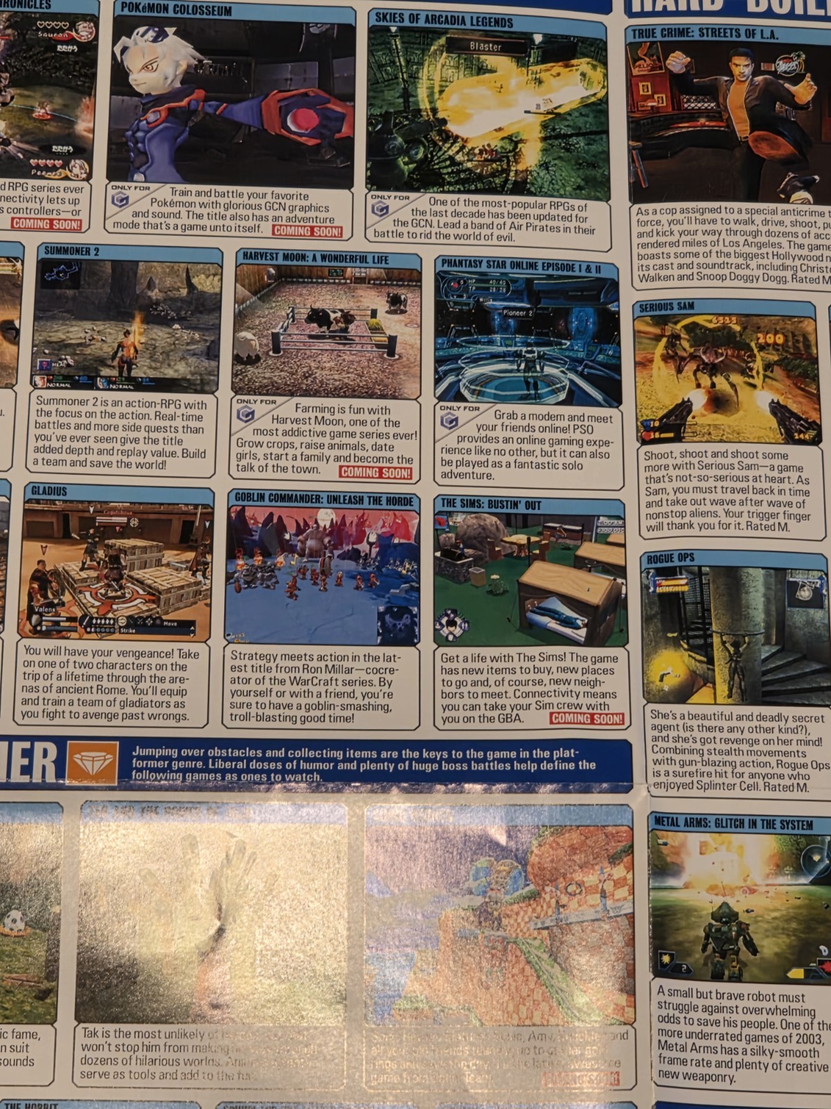 Nintendo Power 2003 Buyer’s Guide GameCube GBA Zelda Pokemon Colosseum