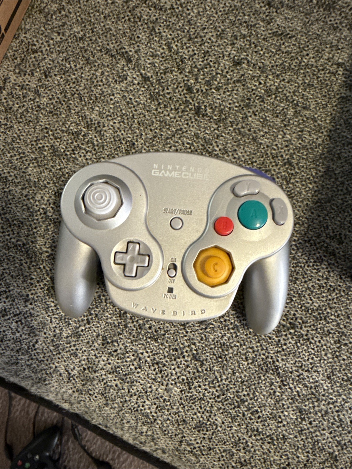 Nintendo GameCube Silver Console + WaveBird +Receiver + 2 OEM Controllers Tested