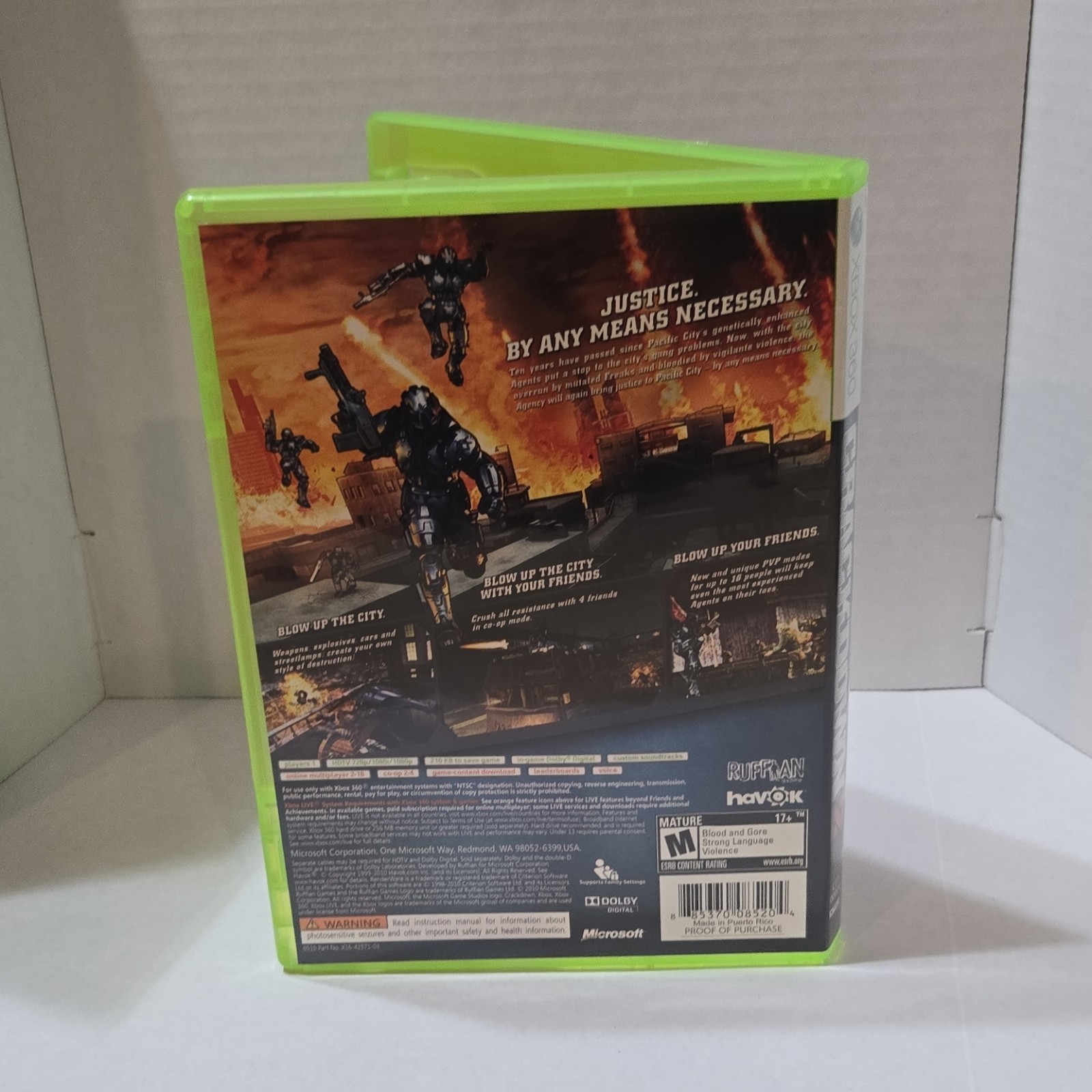 Microsoft Game Studios Crackdown 2 Xbox 360 Manual Included with map