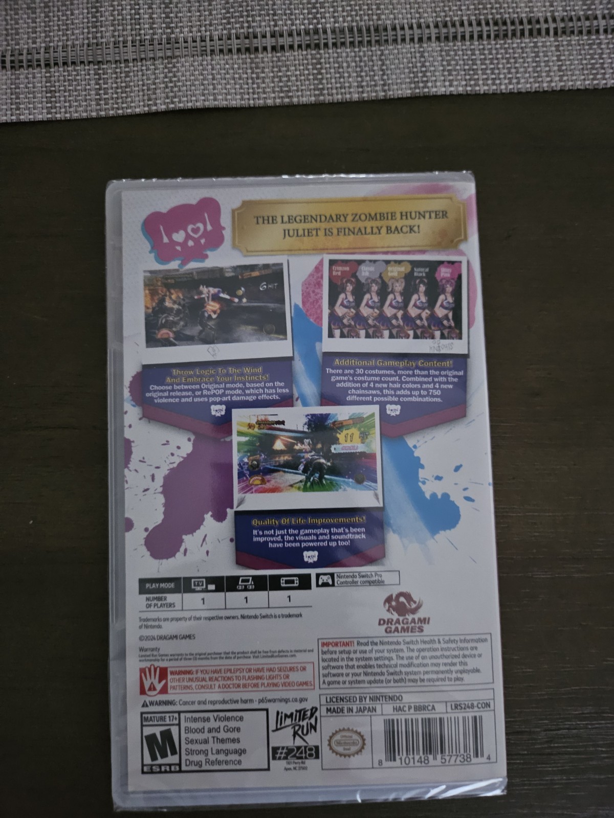 Lollipop Chainsaw RePOP (LRG Limited Run Games Cover) Nintendo Switch – NEW!