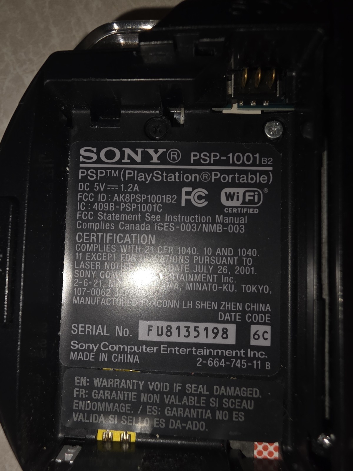 Sony PSP-3001 Black Working Console Only lNo Charger No battery broken joystick