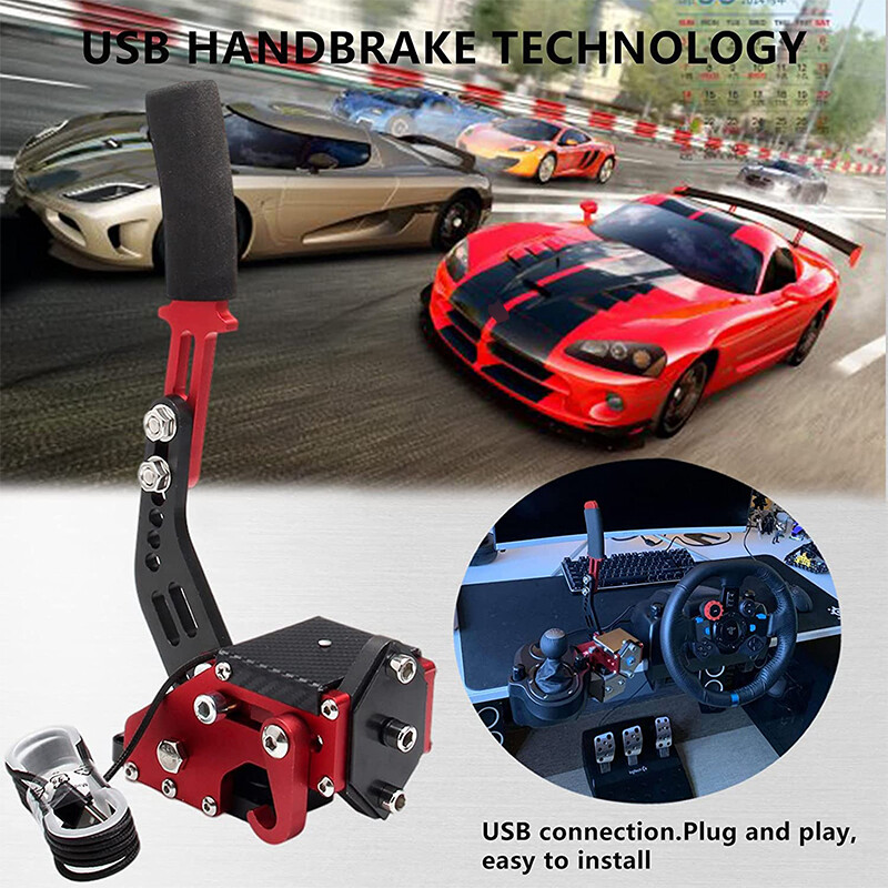 64 Bit PC USB Handbrake Gaming for Racing Games G25/27/29 T500 T300 G920