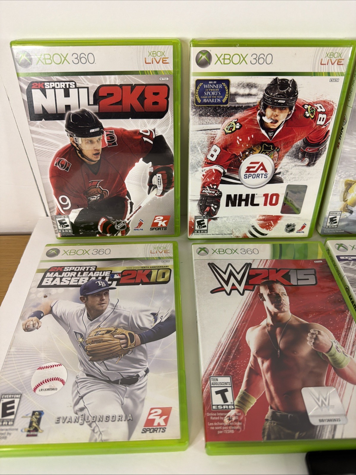 Lot of 12 Xbox 360 Sports Games NHL, MLB,Madden,FIFA,WWE 2k