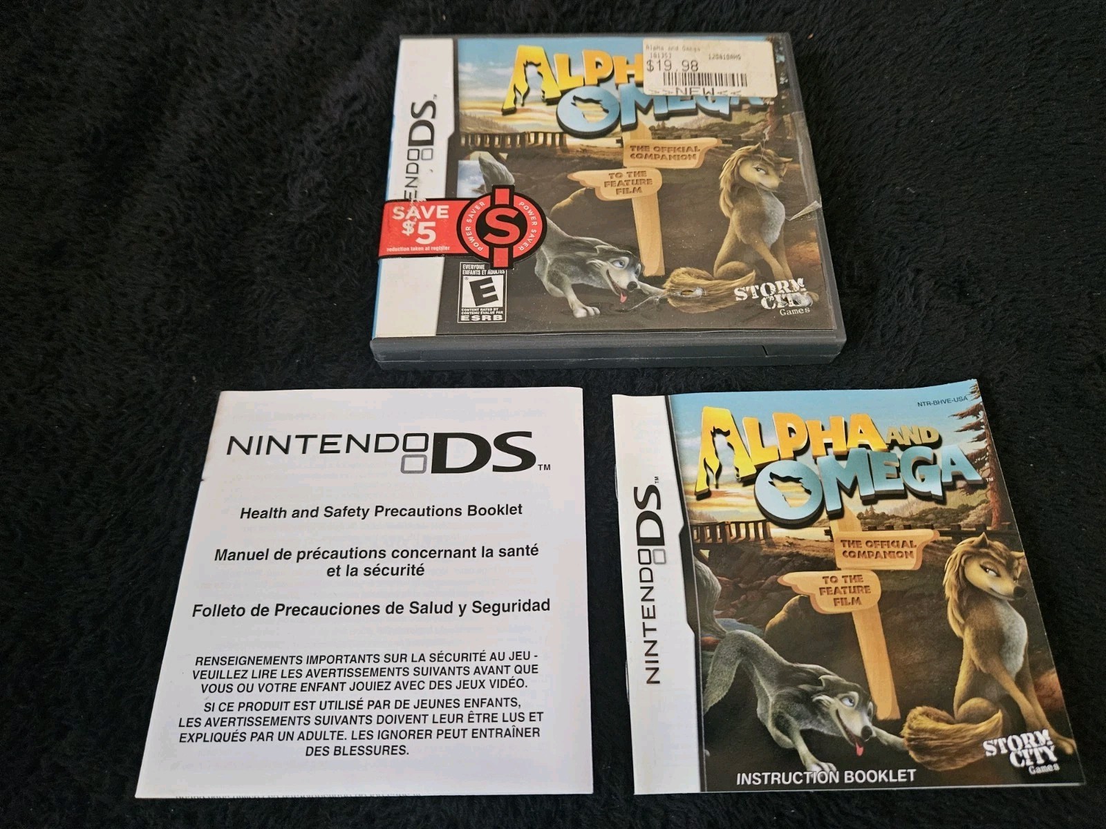 Alpha and Omega Storm City- Nintendo DS 2020- CIB Manual + Booklet Tested Works