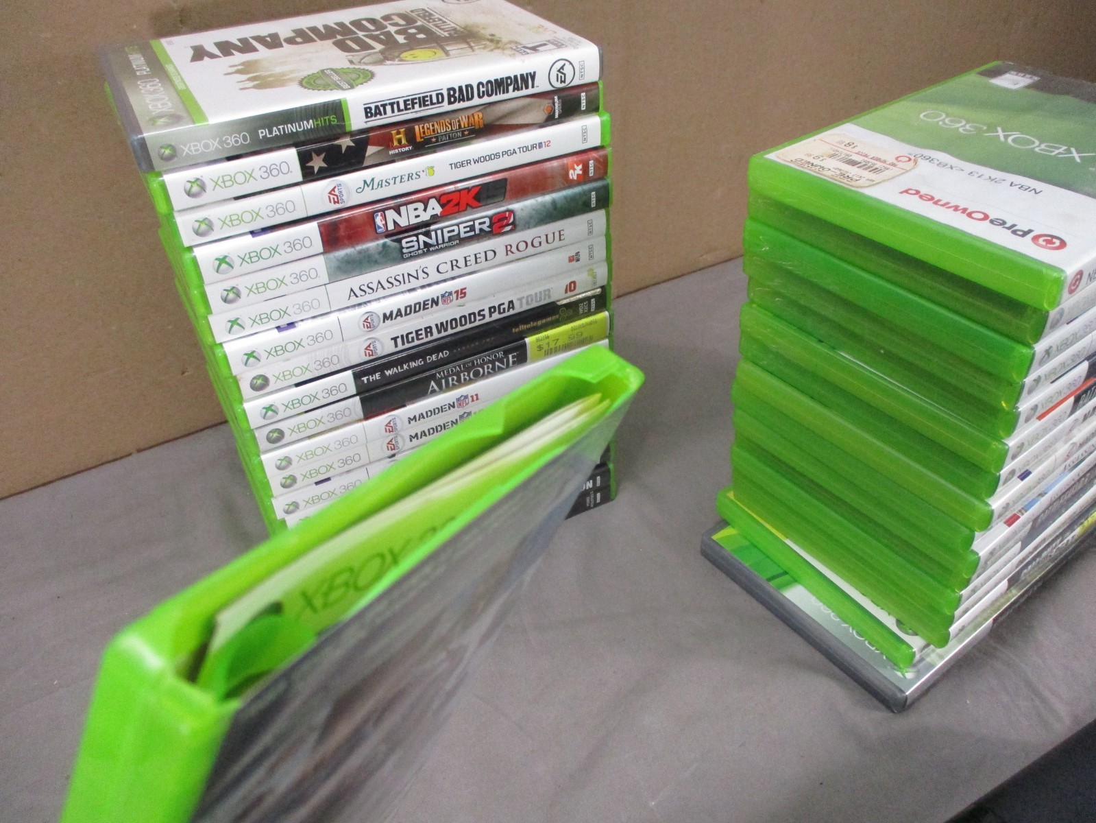 ENORMOUS Xbox 360 Console Model 1538 w/ 2 Controllers and 35 GAMES LOT