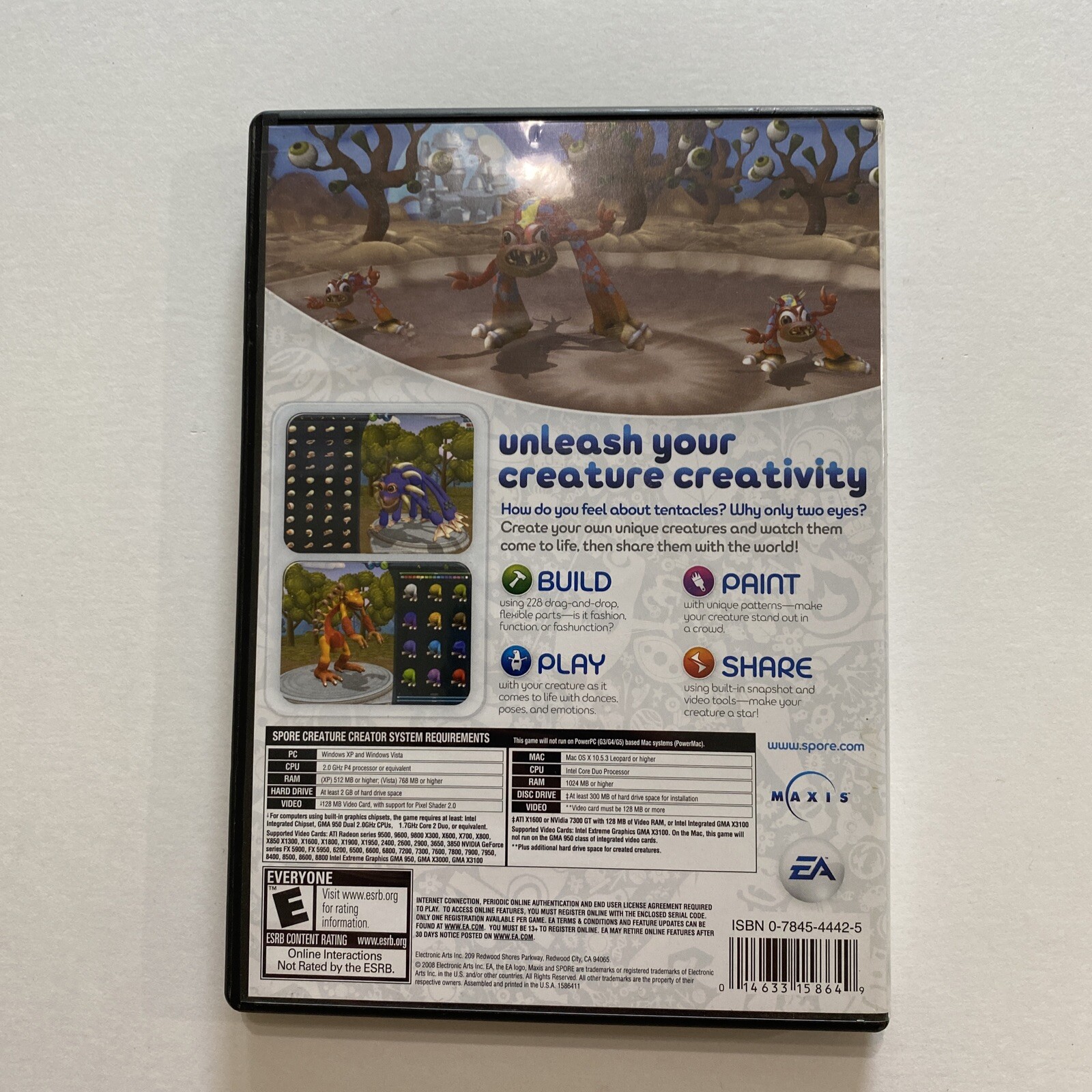 Spore Creature Creator (Windows/Mac, 2008) Starter Kit
