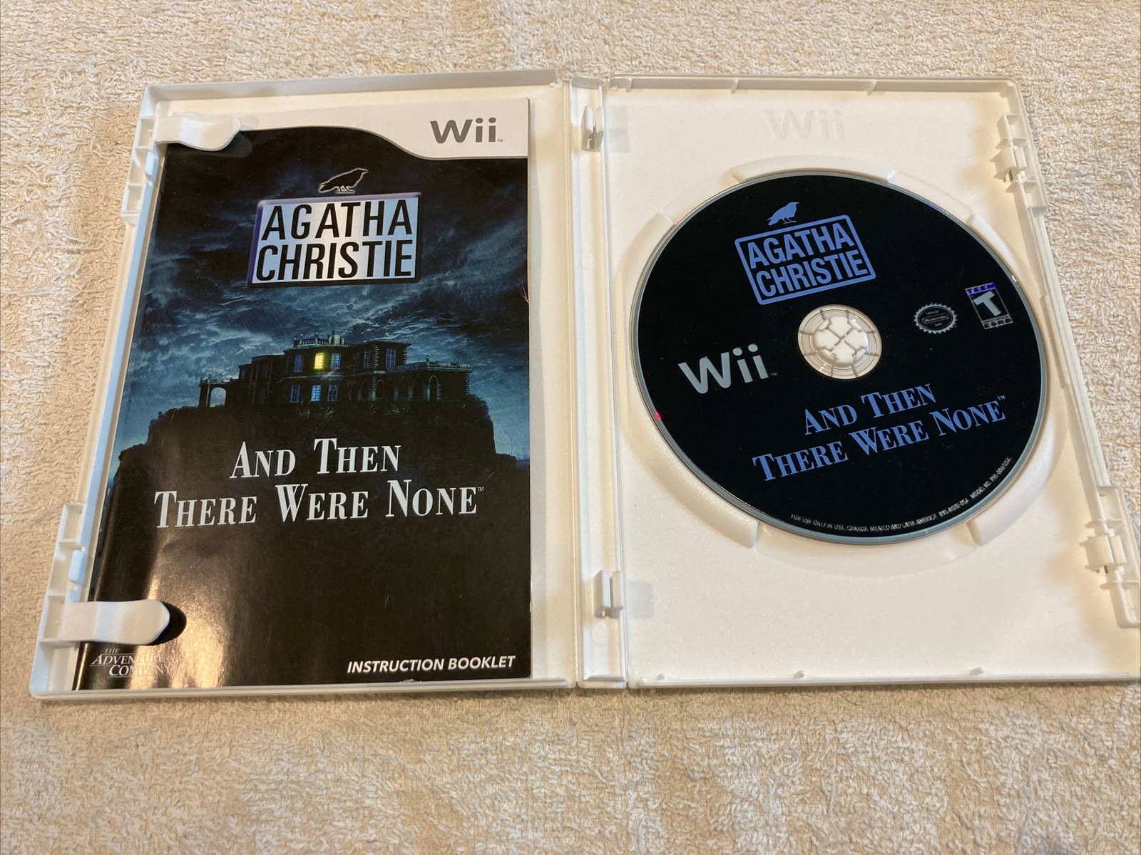 Agatha Christie: And Then There Were None (Nintendo Wii) Complete No Scratches
