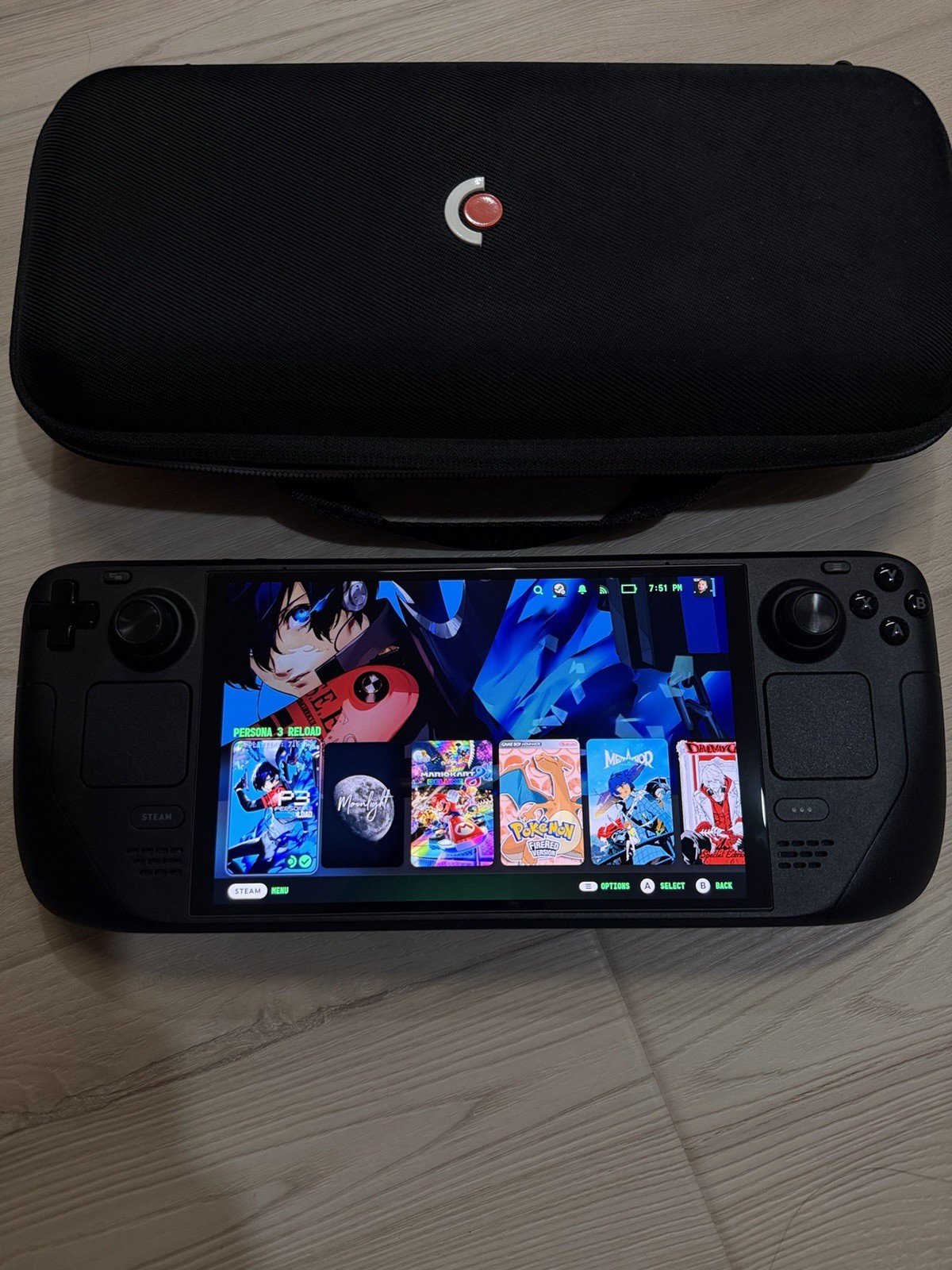 Valve Steam Deck 512GB Black Handheld System Touchscreen w/ Carrying Case
