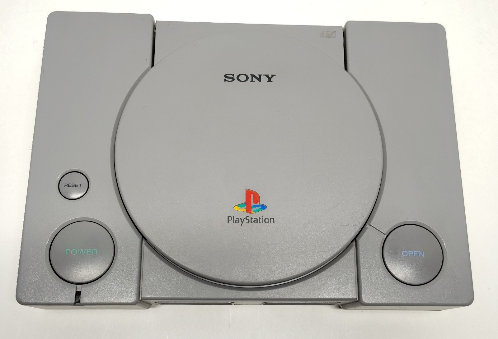 Sony PlayStation 1 SCPH-7501 W/ 2 Games 1 Controller Cables Mega Mem Card Tested