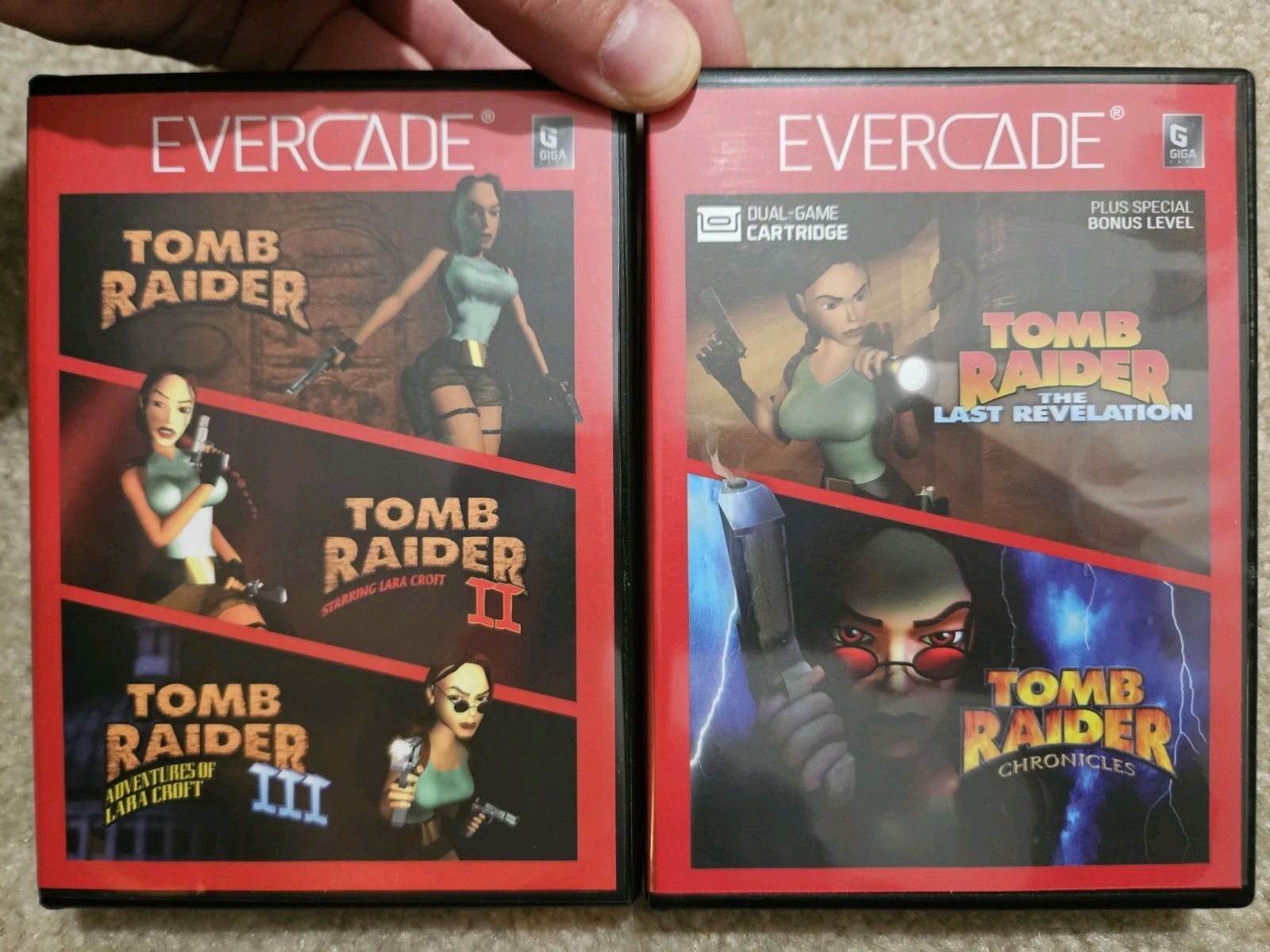 Evercade Tomb Raider Collection 1 And 2 Complete In Box