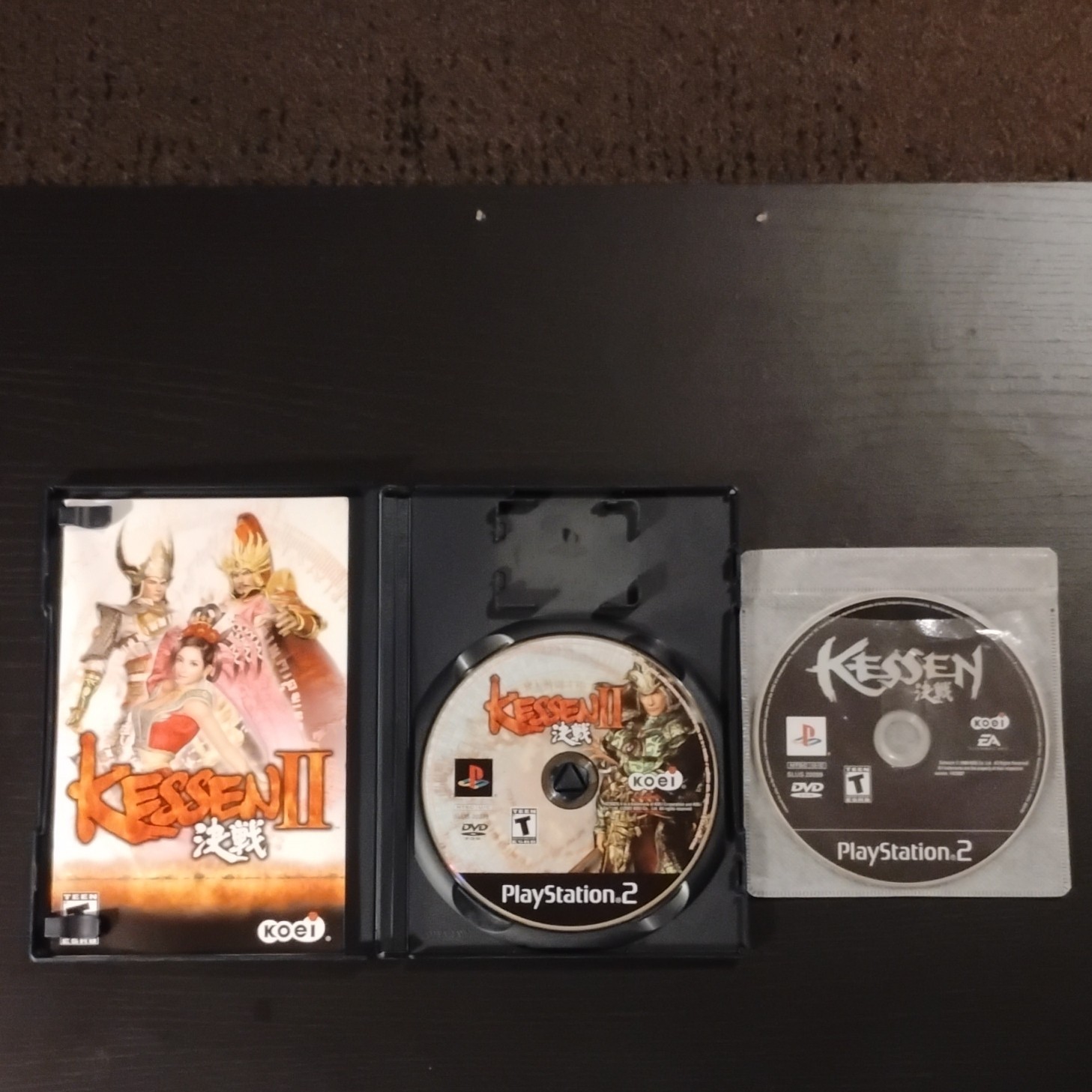 Koei Kessen & Kessen II PS2: Lot of 2 Kessen Games- Both Tested & Working