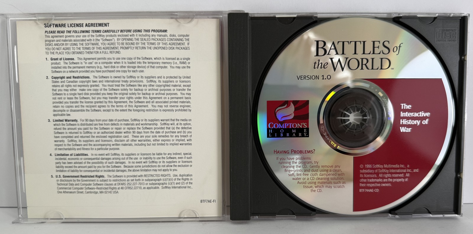 Battles of the World – Compton’s Home Library Interactive History PC CD Game 96