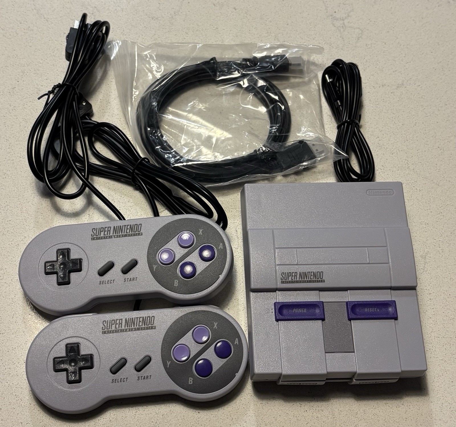 Super Nintendo SNES Mini Classic Home Console + Original Packaging & Paperwork