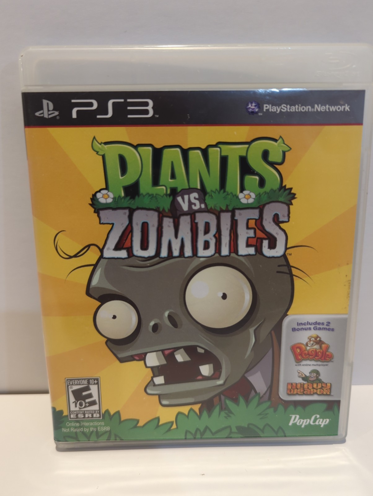 Plants vs. Zombies (Sony PlayStation 3, PS3, 2011) Complete, and tested.