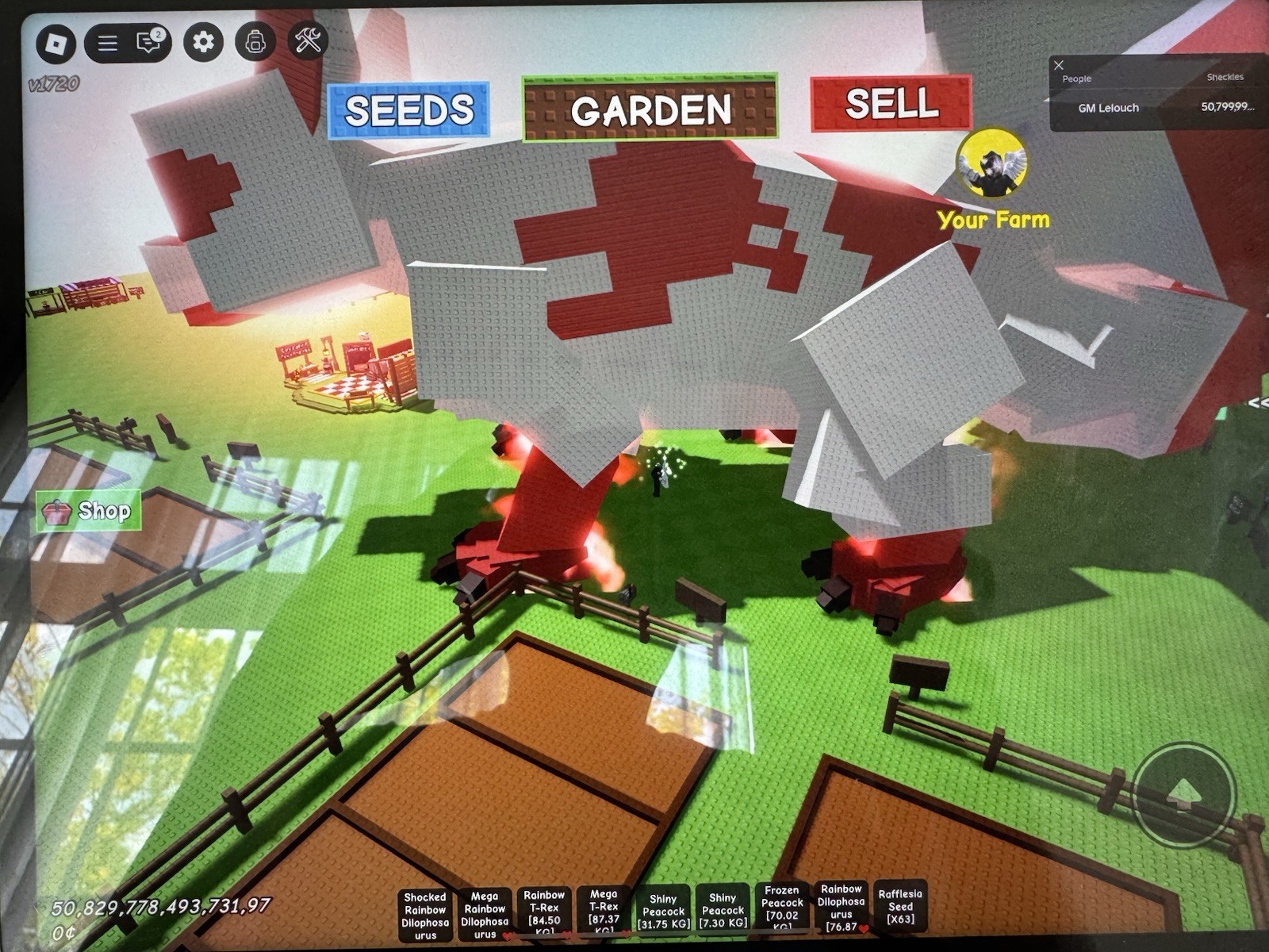 GROW A GARDEN | PRISMATIC MEGA KITSUNE | 68.70 KG |AGE 100 | ULTRA RARE