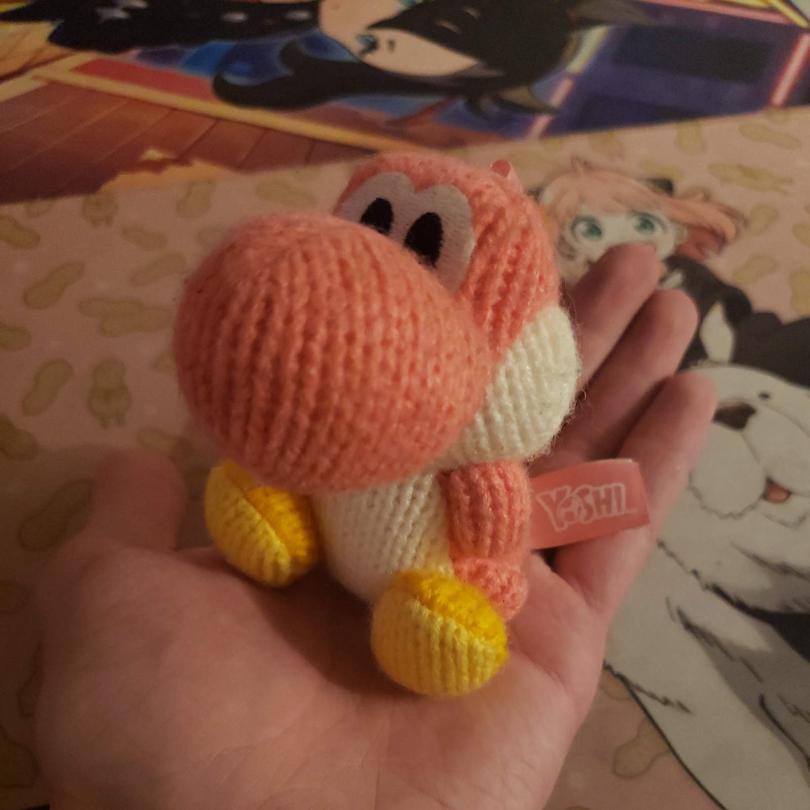 Nintendo Amiibo Pink Yarn Yoshi Yarn Figure Yoshi’s Woolly World 2015 Nintendo