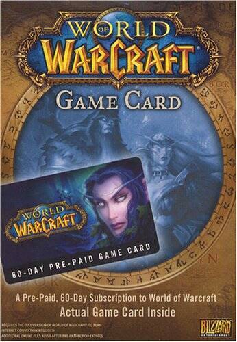 World of Warcraft 60 Day Pre-Paid Time Card – PC/Mac – Video Game – VERY GOOD