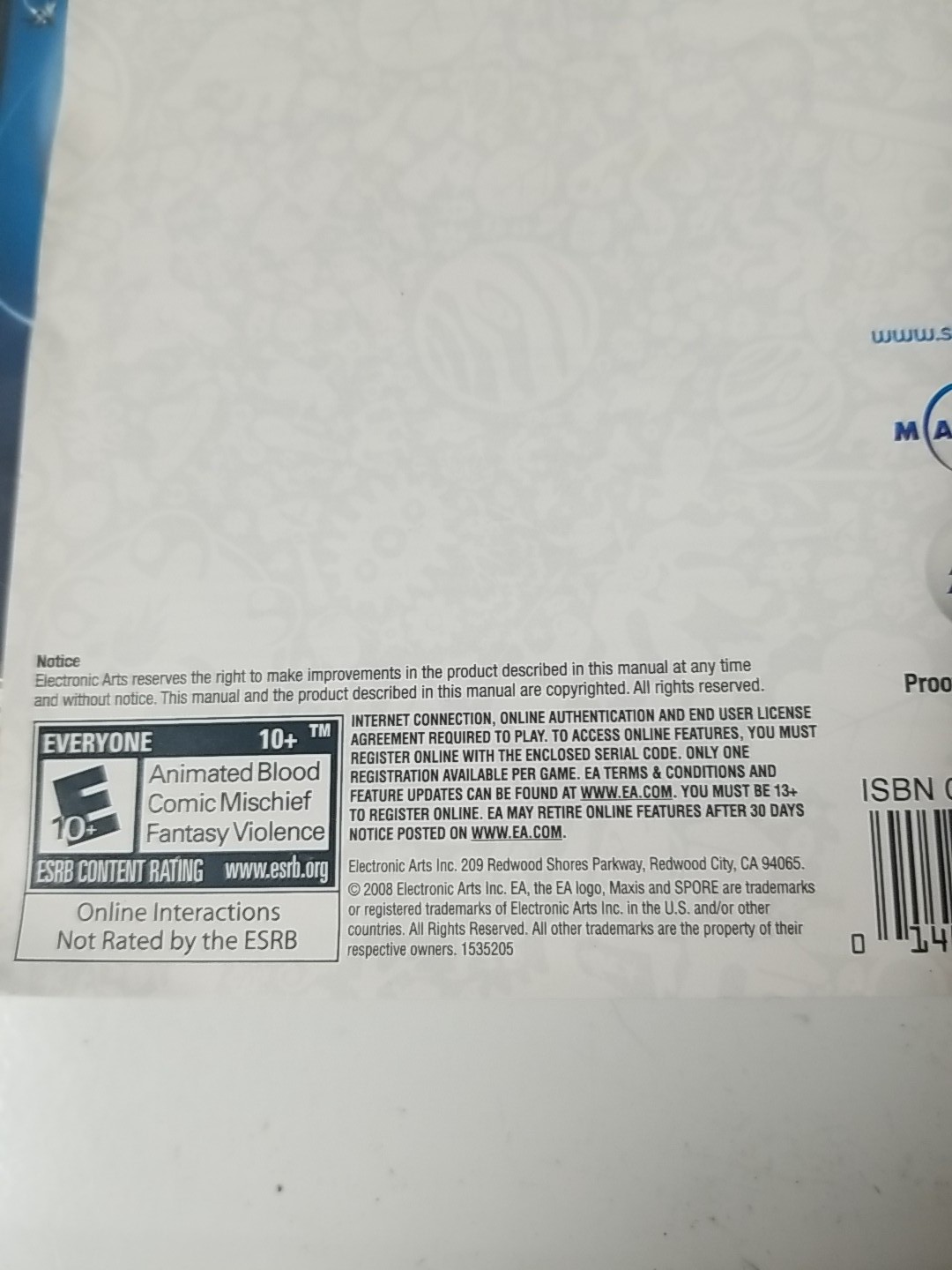 SPORE PC Video Game Win/Mac DVD-ROM CIB COMPLETE IN BOX