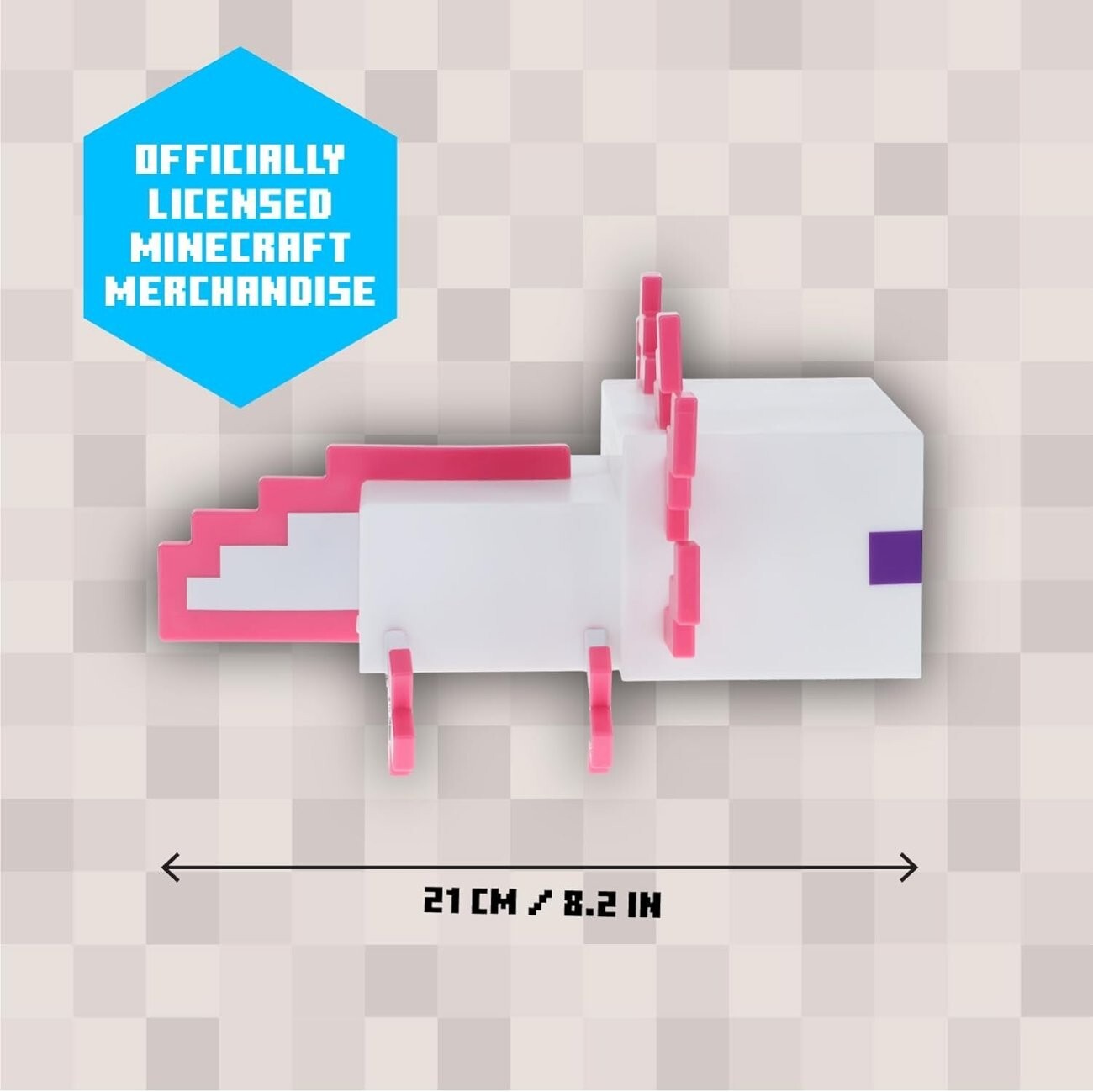 Minecraft Axolotl Light Up Lamp 5 Color Modes Game Décor Night Mojang Video Game