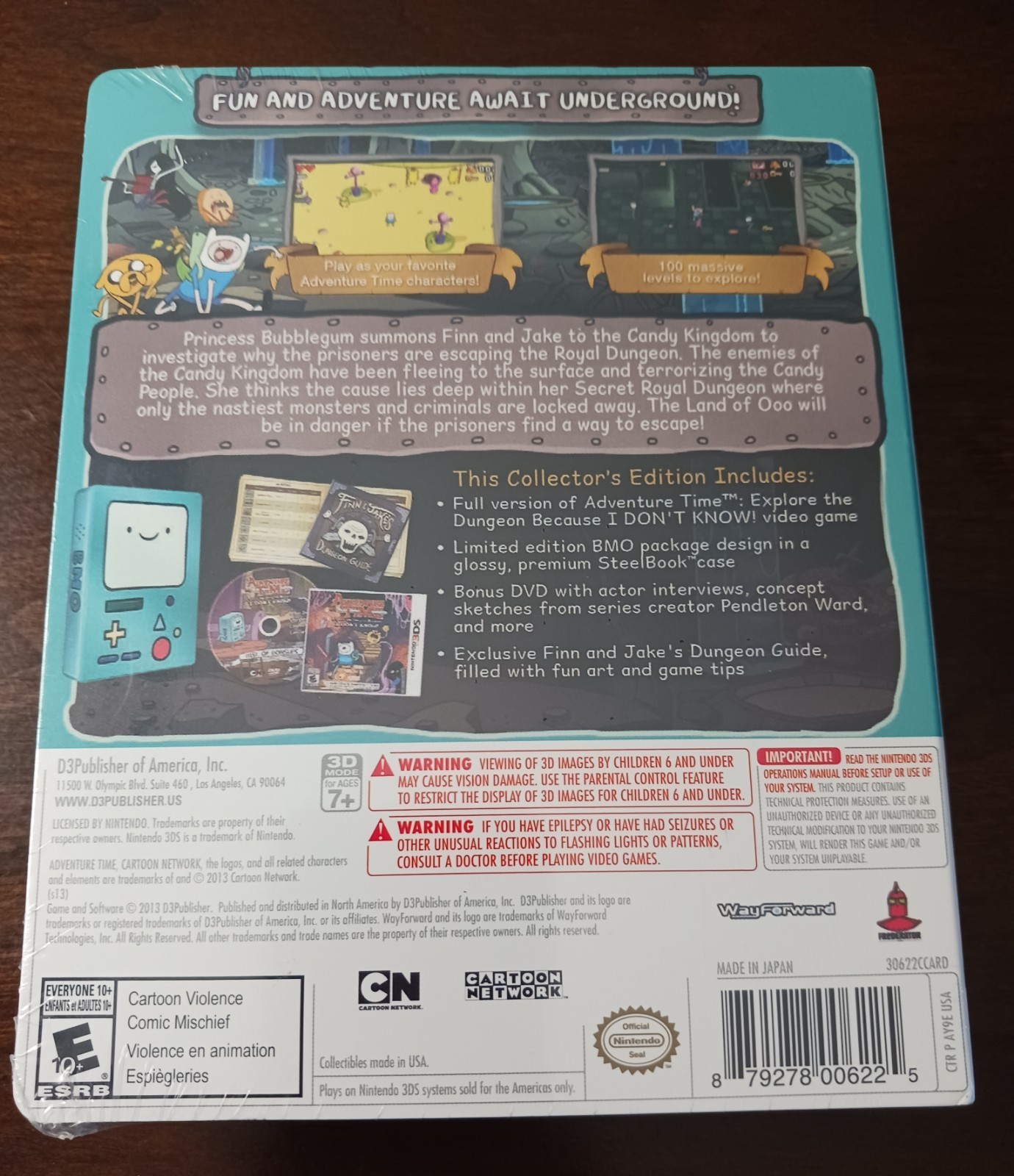 Adventure Time: Explore the Dungeon Because I Don’t Know Collector’s Edition NEW