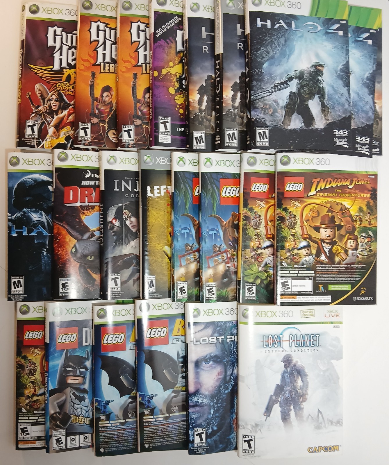 Microsoft XBOX 360 COVER ART – ARTWORK INSERTS ONLY – You Pick/Choose