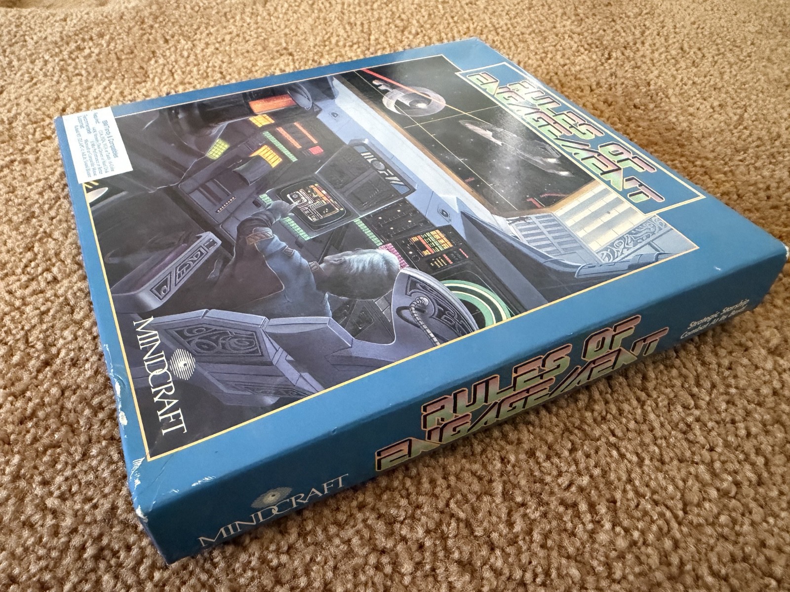 Rules of Engagement IBM/Tandy Big Box Complete 5.25 DOS Mindcraft Vintage PC Gam