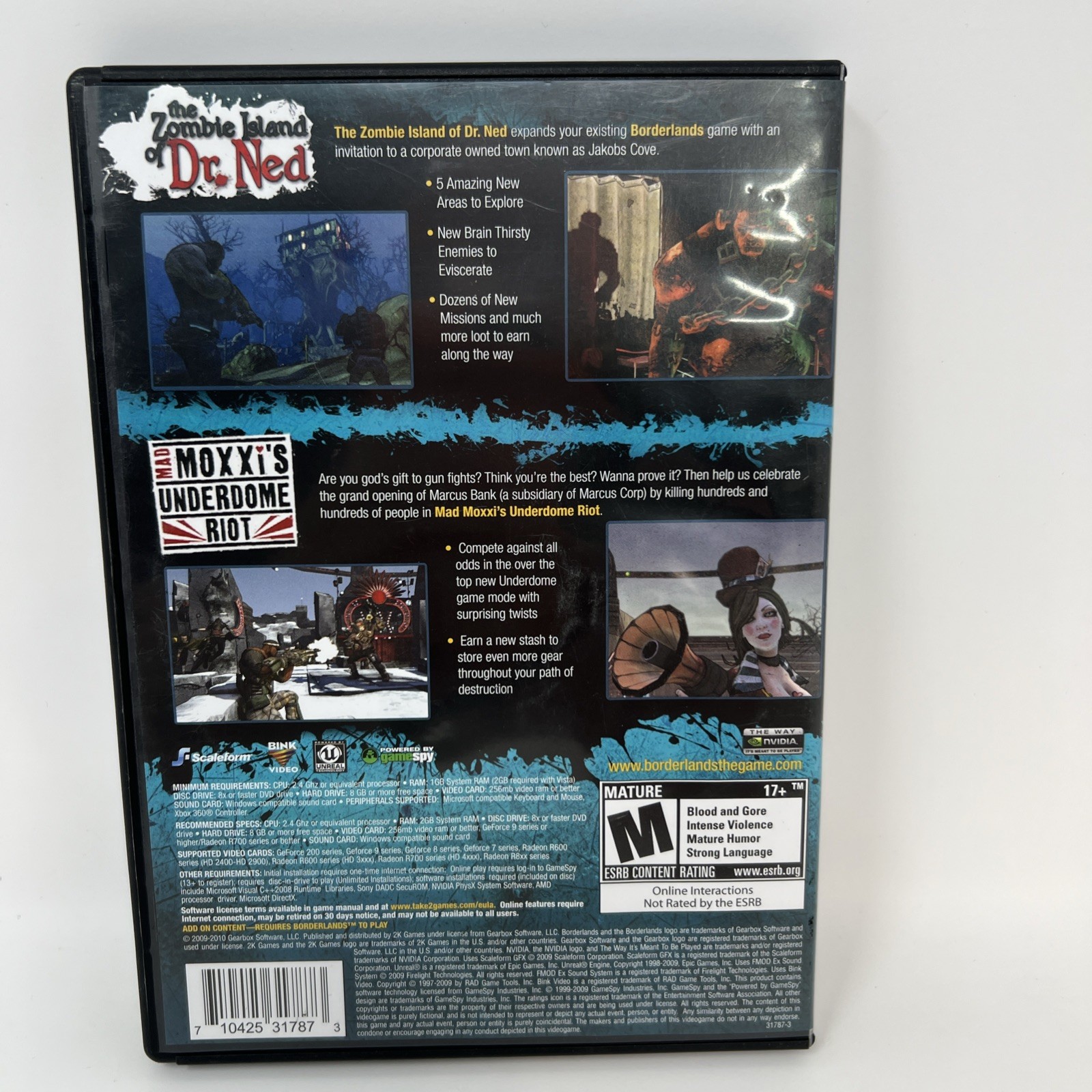 Borderlands Double Game Add-On Pack: The Zombie Island of Dr. Ned & Mad Moxxi’s