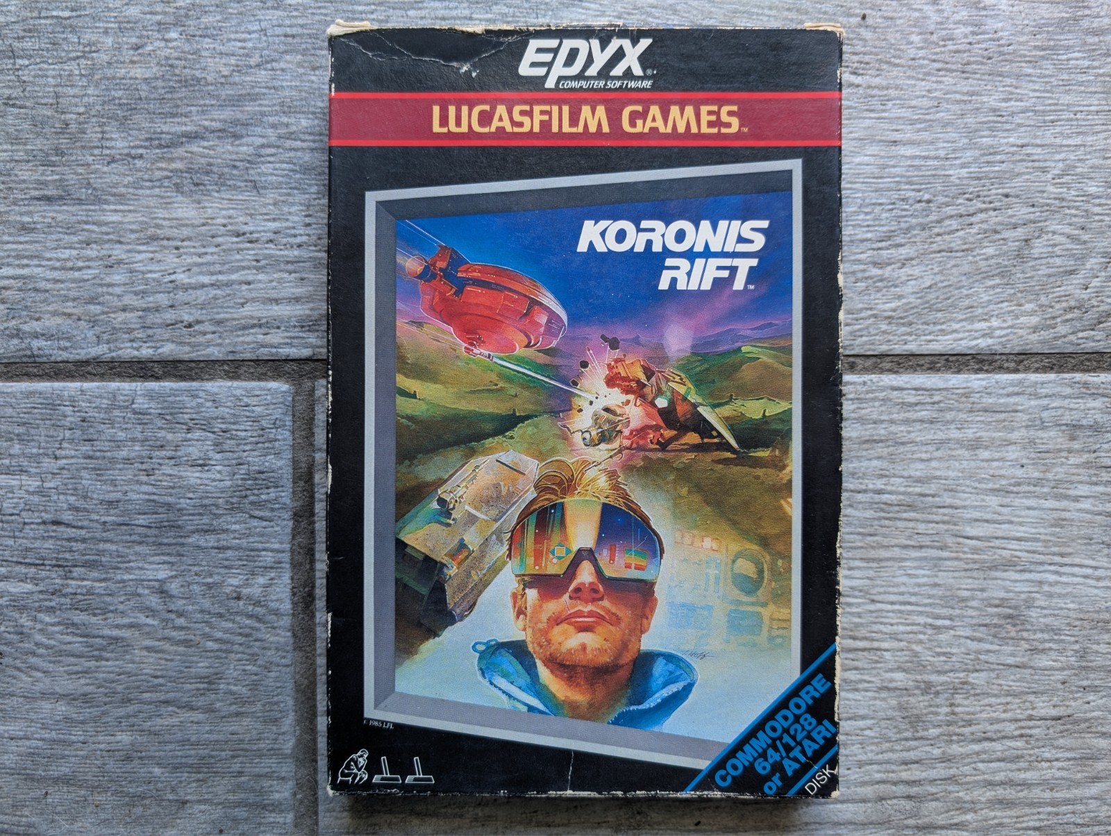 KORONIS RIFT – Commodore 64 & Atari – Complete & Fully Tested – LucasFilm EPYX