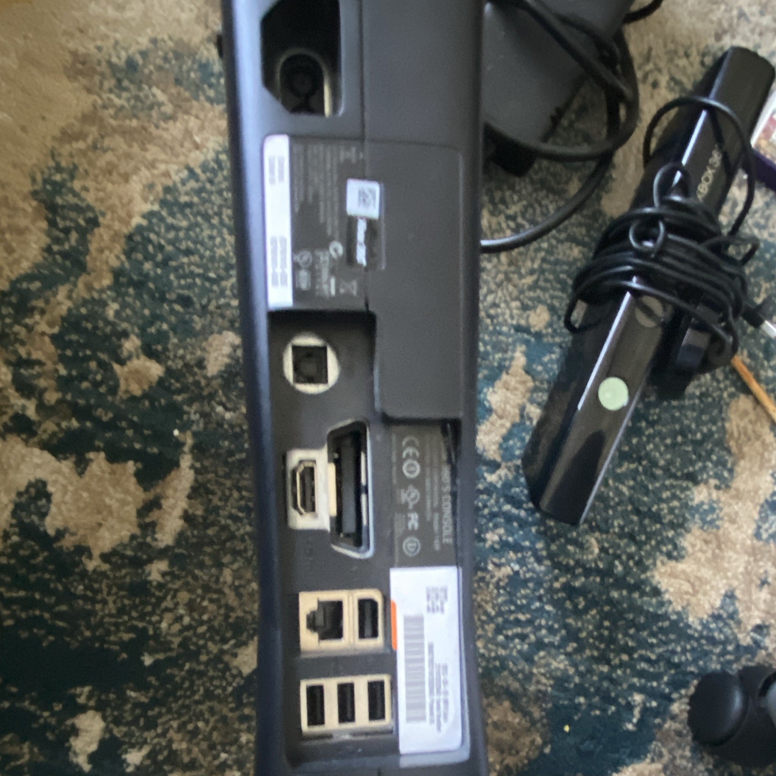 Xbox 360 With Kinect, Power Adapter, Left 4 Dead, Just Dance 2015