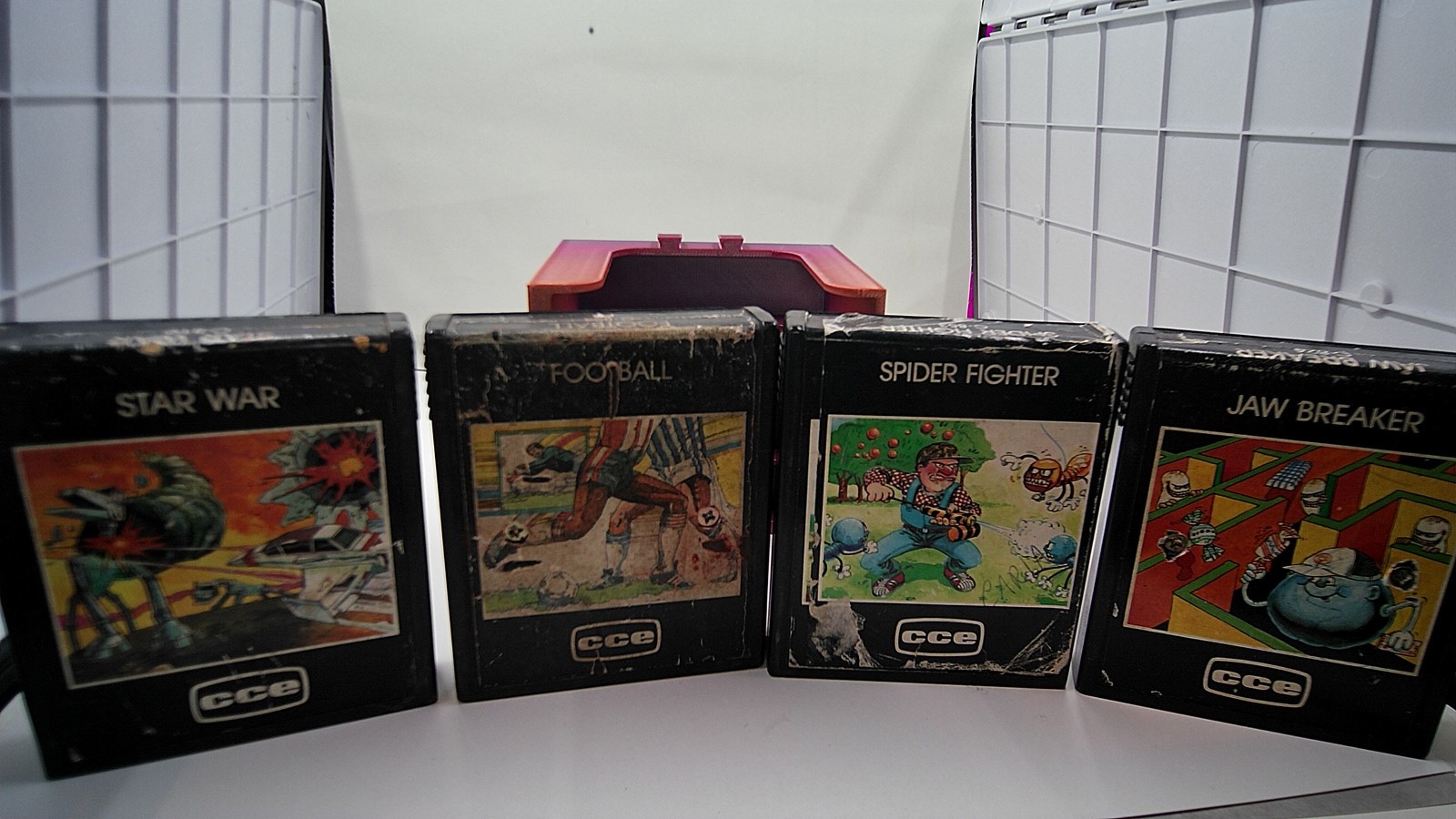 4x CCE Star War Jaw Breaker Football Spider Fighter South Am Brazil Atari 2600