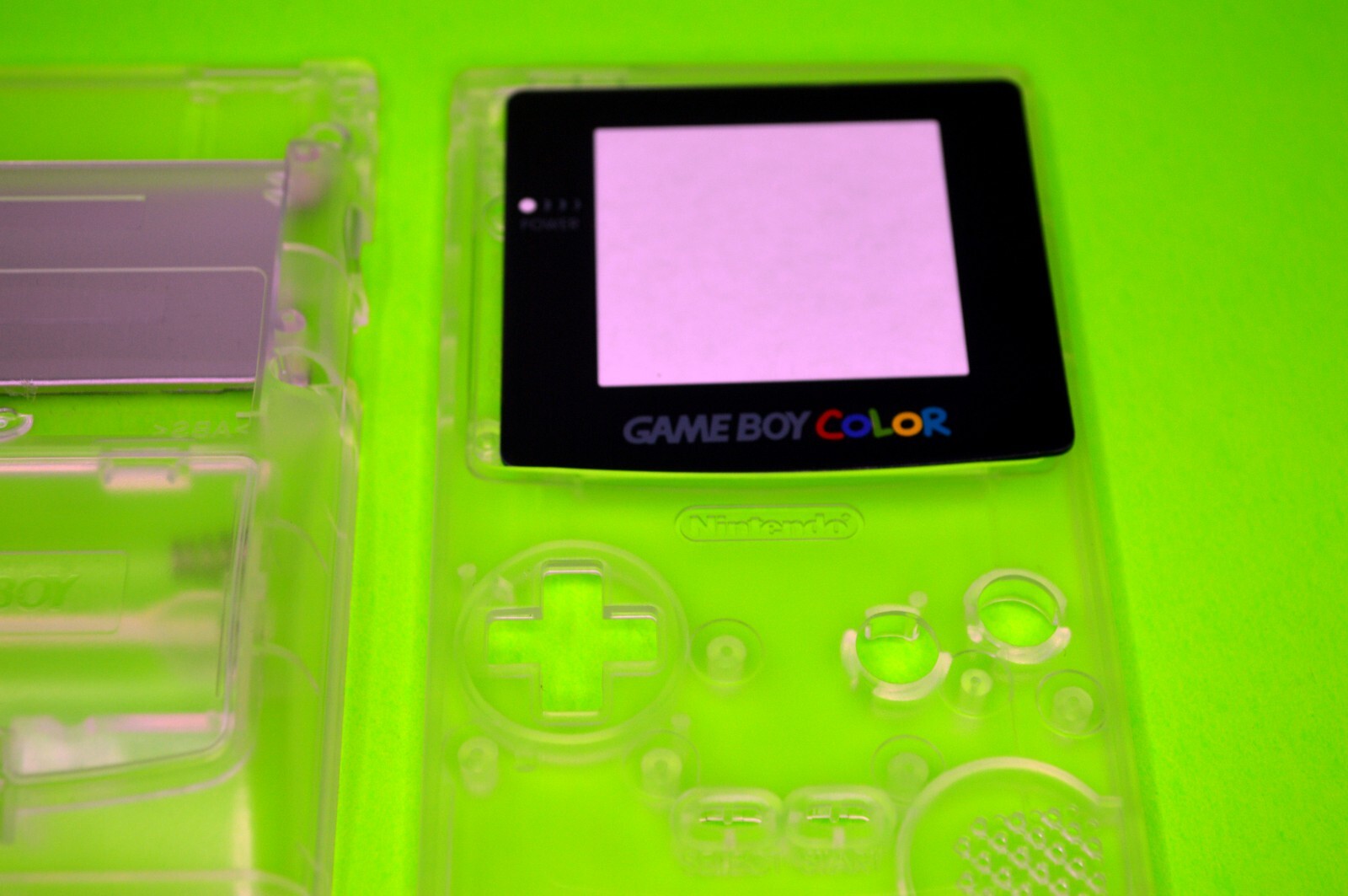 Clear Replacement Housing for Nintendo Game Boy Color Lens GBC Shell Transparent