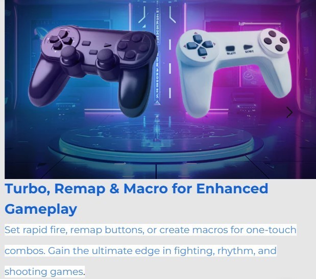 Brook Wingman FGC Retro: PS1 & PS2 Controllers for PS5 / PS4 / PC with Turbo