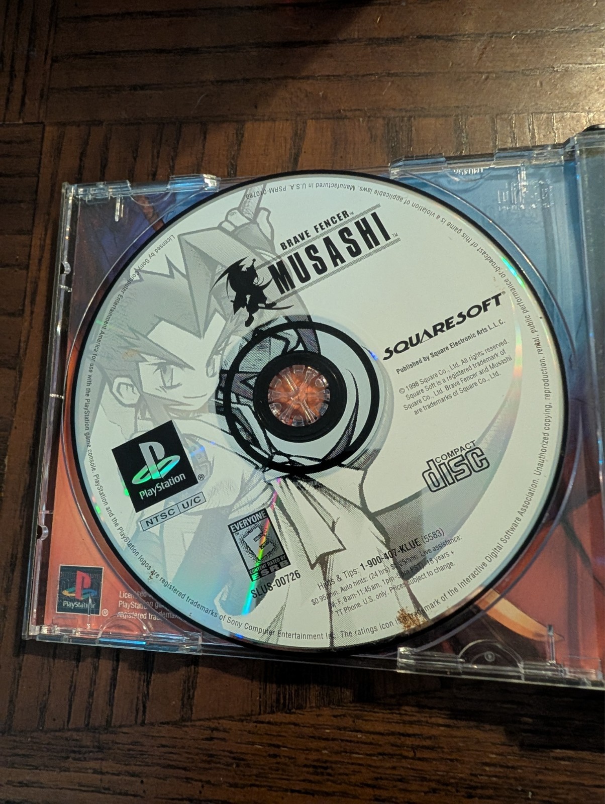 Brave Fencer Musashi (SONY PlayStation 1, 1998) PS1 No Manual Tested Demo Disc