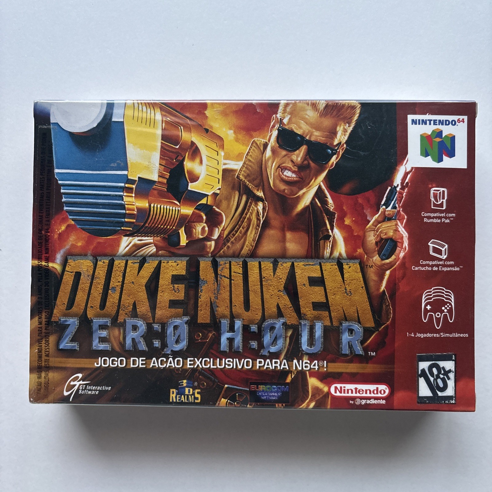 New Duke Nukem: Zero Hour Nintendo 64 N64 Gradient Brazil Import Sealed NES Rare