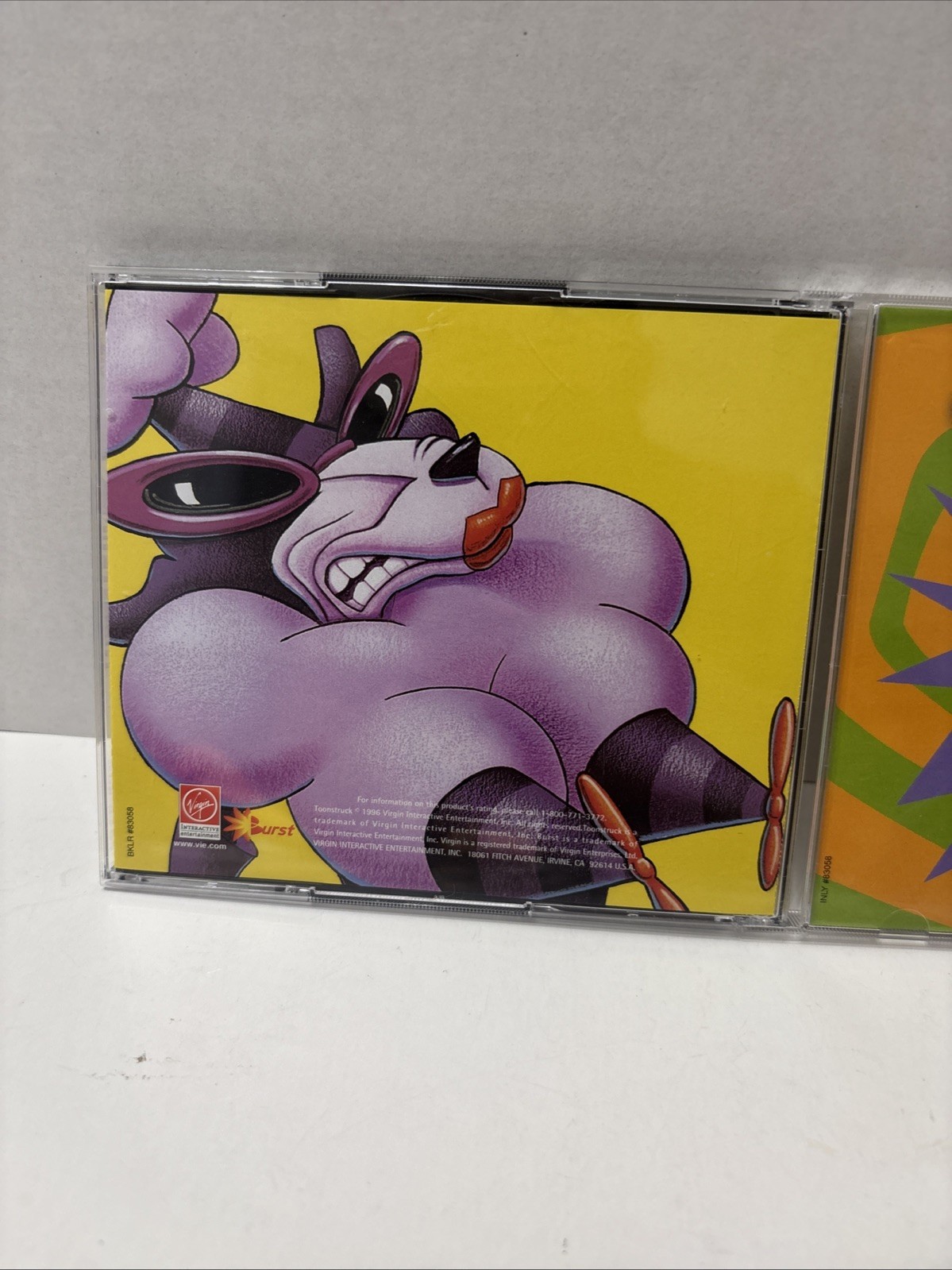 Vintage 1996 PC CD-ROM Virgin Interactive ToonStruck Mint Disc