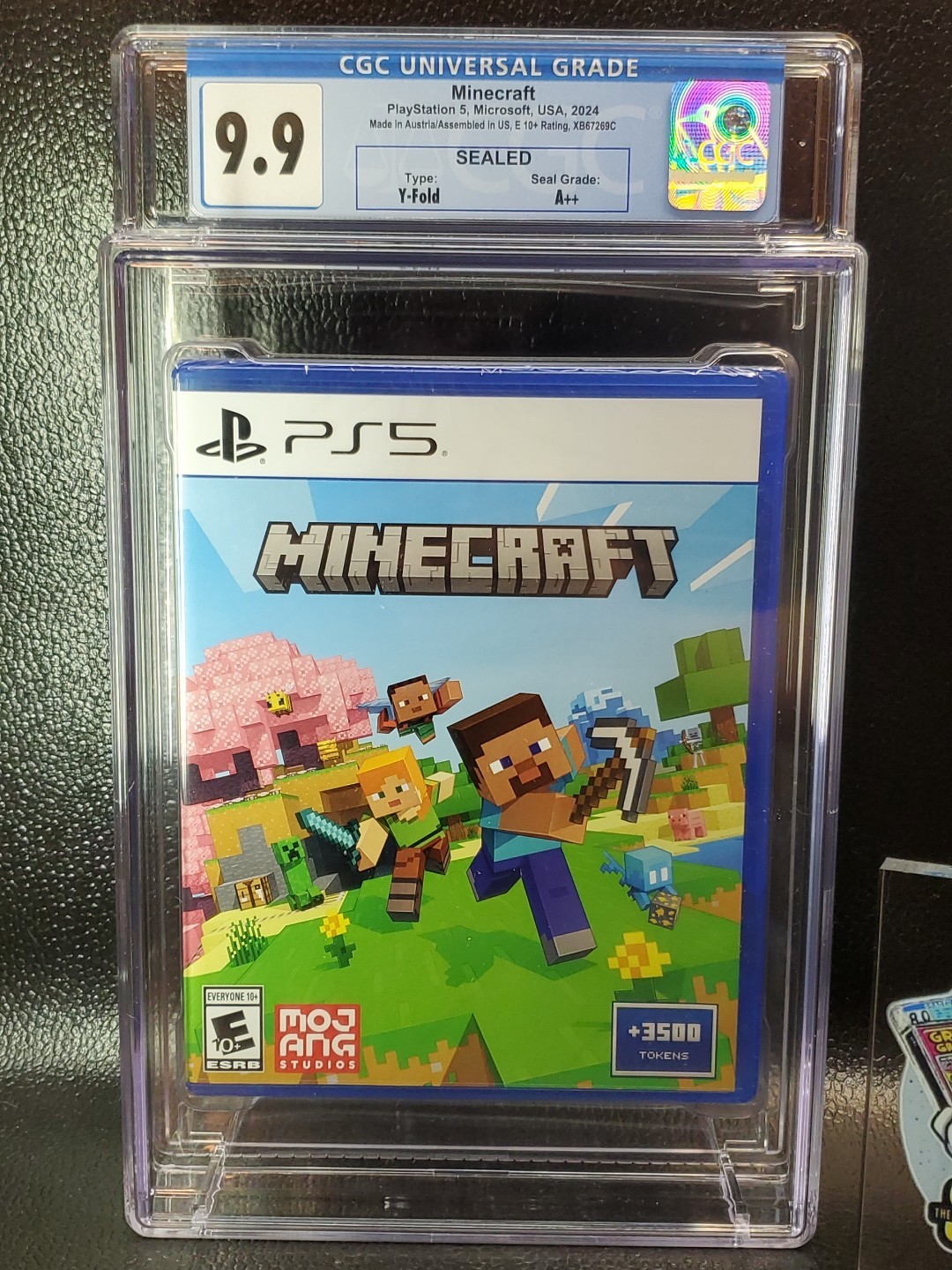 MINECRAFT 3500 Bonus Coins Edition (PS5-2024), CGC Graded (9.9-A++)