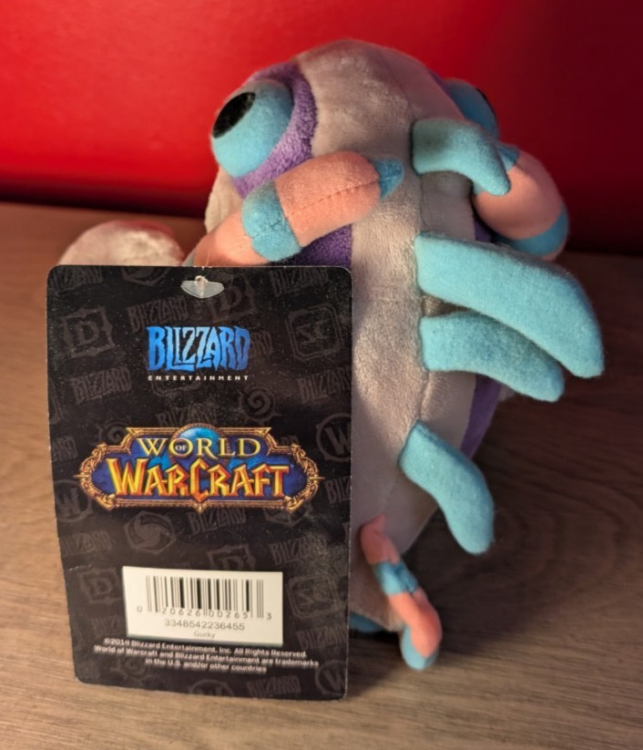Blizzard 2015 Gurky Pink Purple Murloc Plush World of Warcraft 2015 8” No Bag