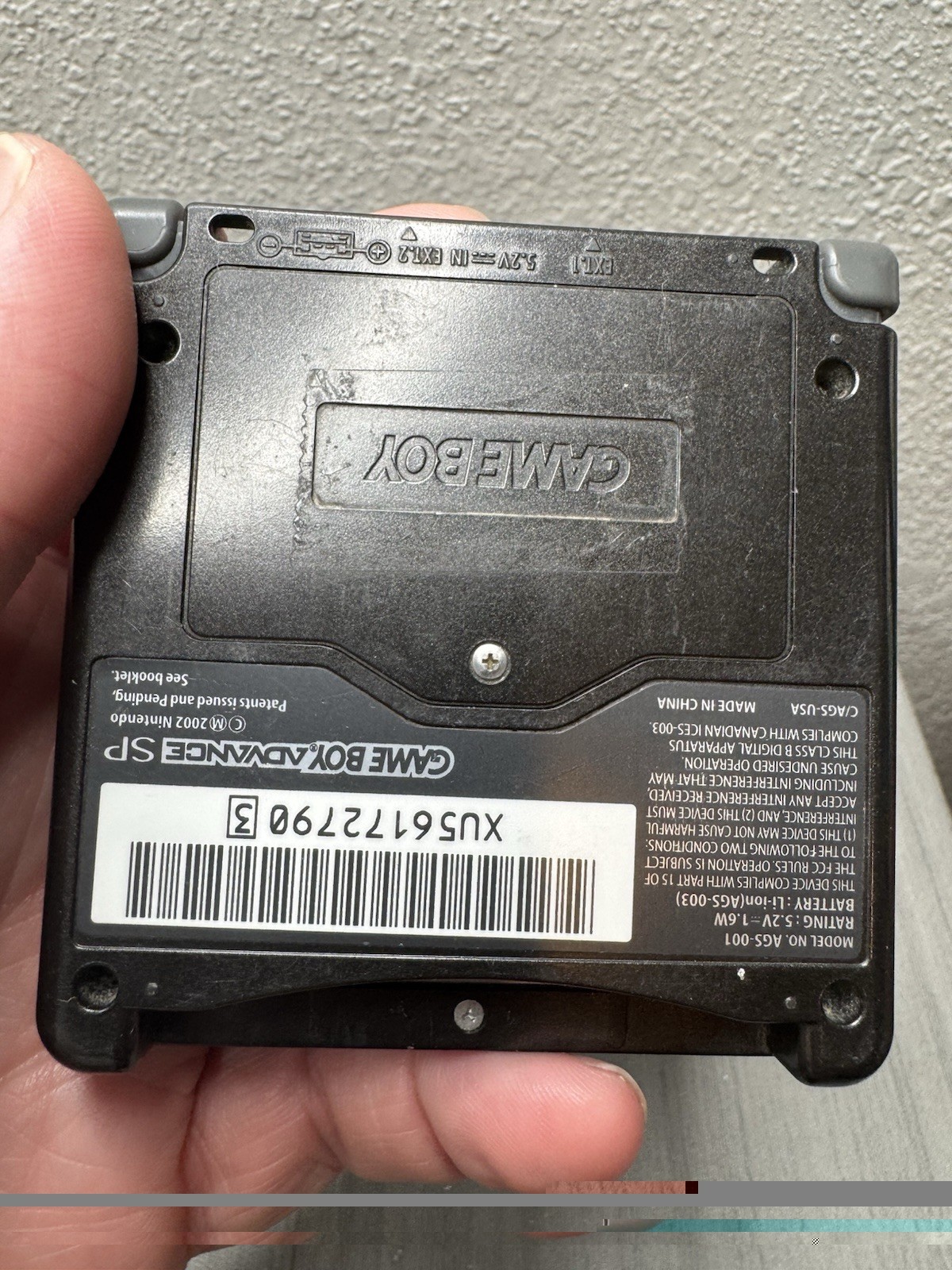 Nintendo Game Boy Advance SP Handheld System – GBA SP Onyx Black AGS 001